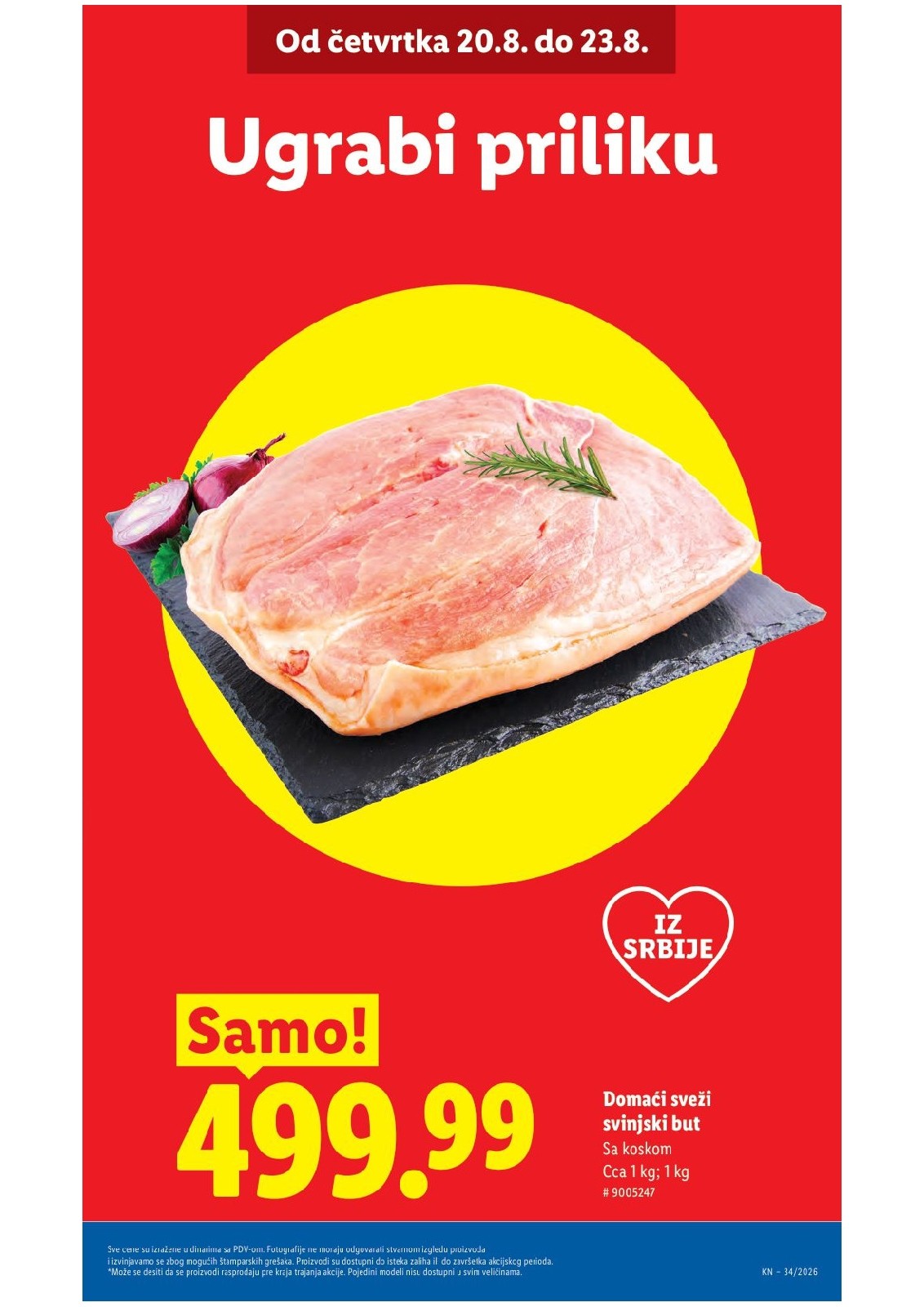 Lidl katalog akcija strana 3 – važi od 20.8. do 26.8.2026.
