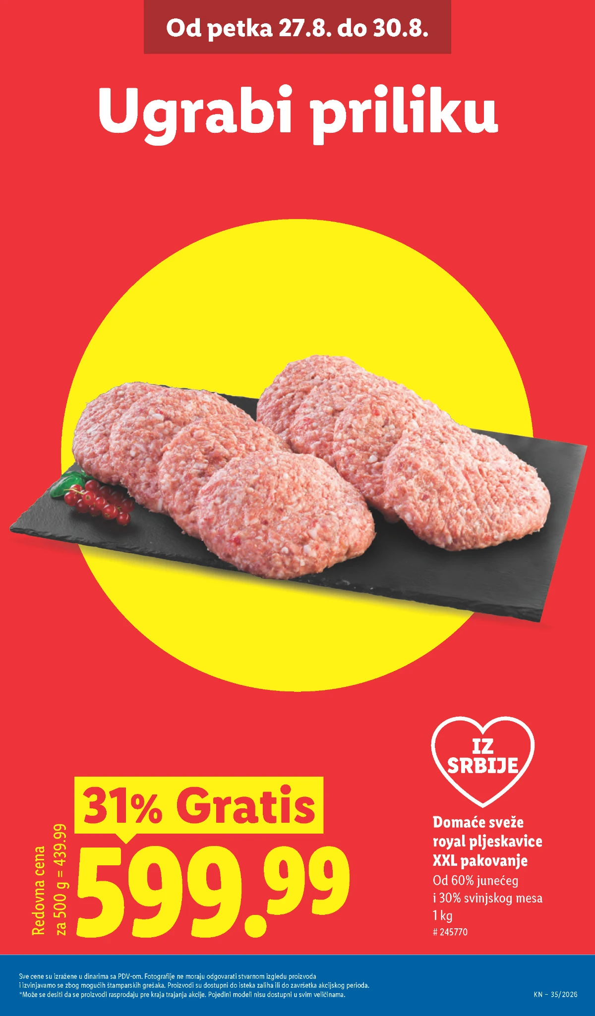 Lidl katalog akcija strana 3 – važi od 27.8. do 2.9.2026.