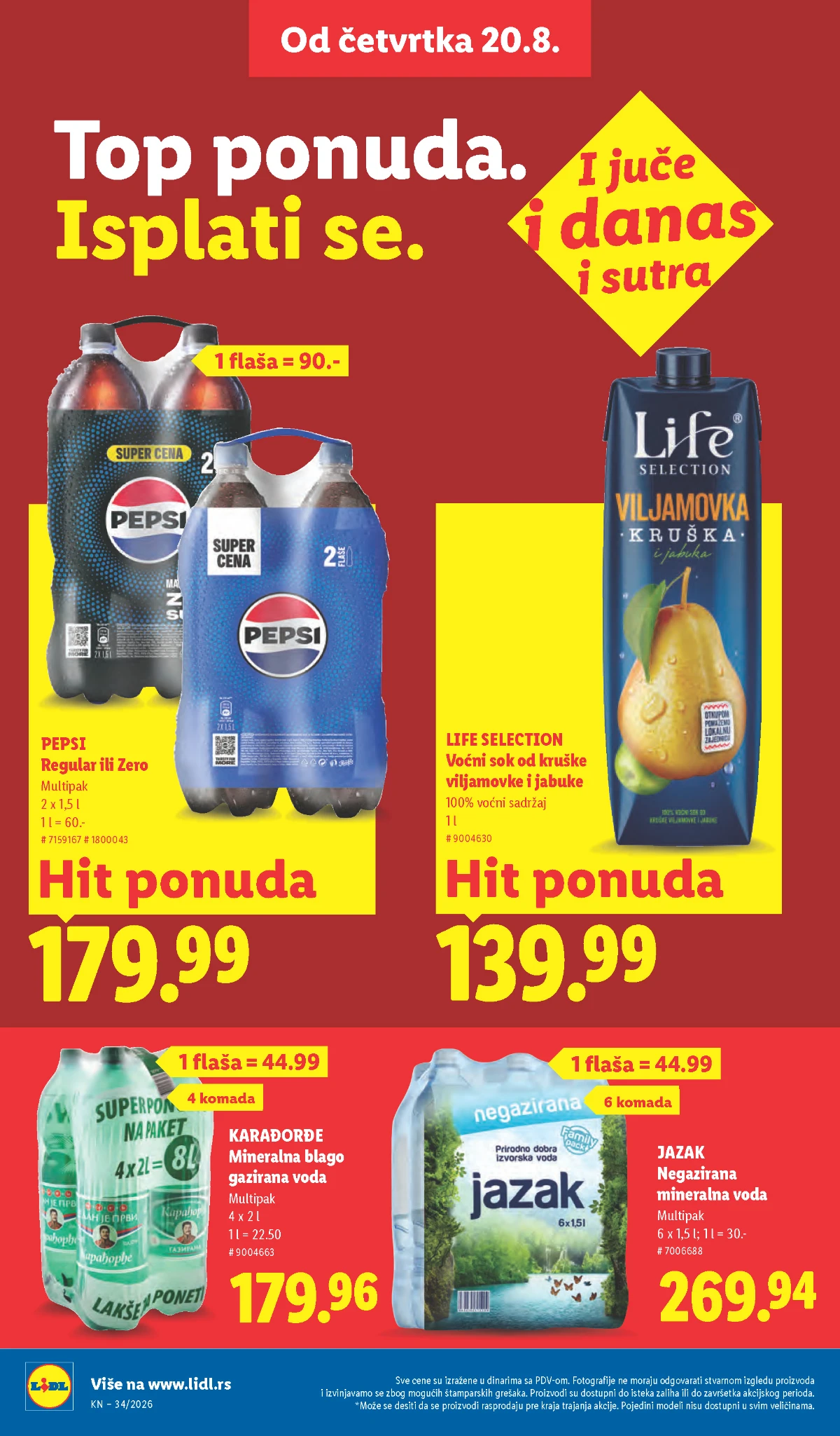 Lidl katalog akcija strana 30 – važi od 20.8. do 26.8.2026.