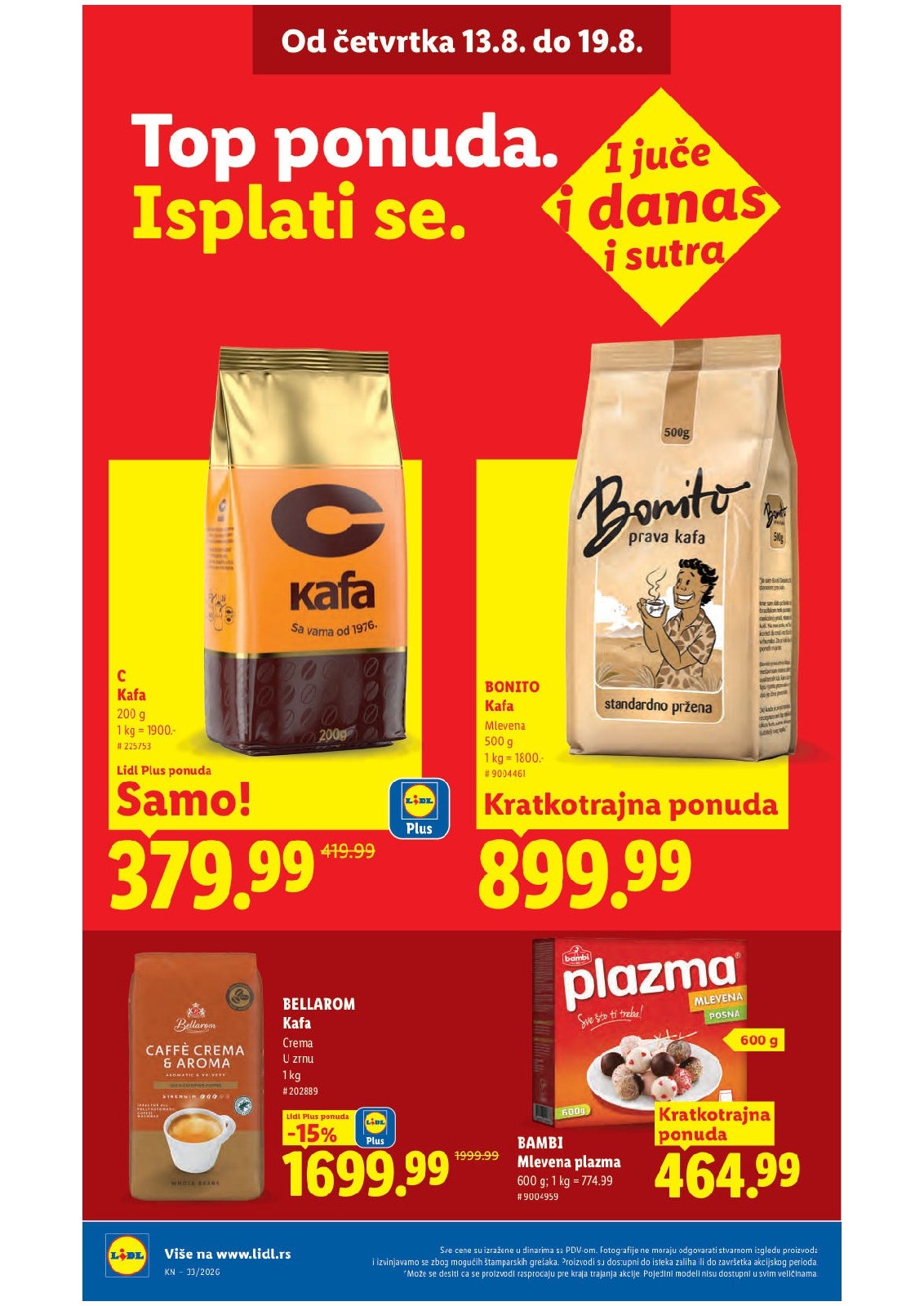 Lidl katalog akcija strana 30 – važi od 13.8. do 16.8.2026.