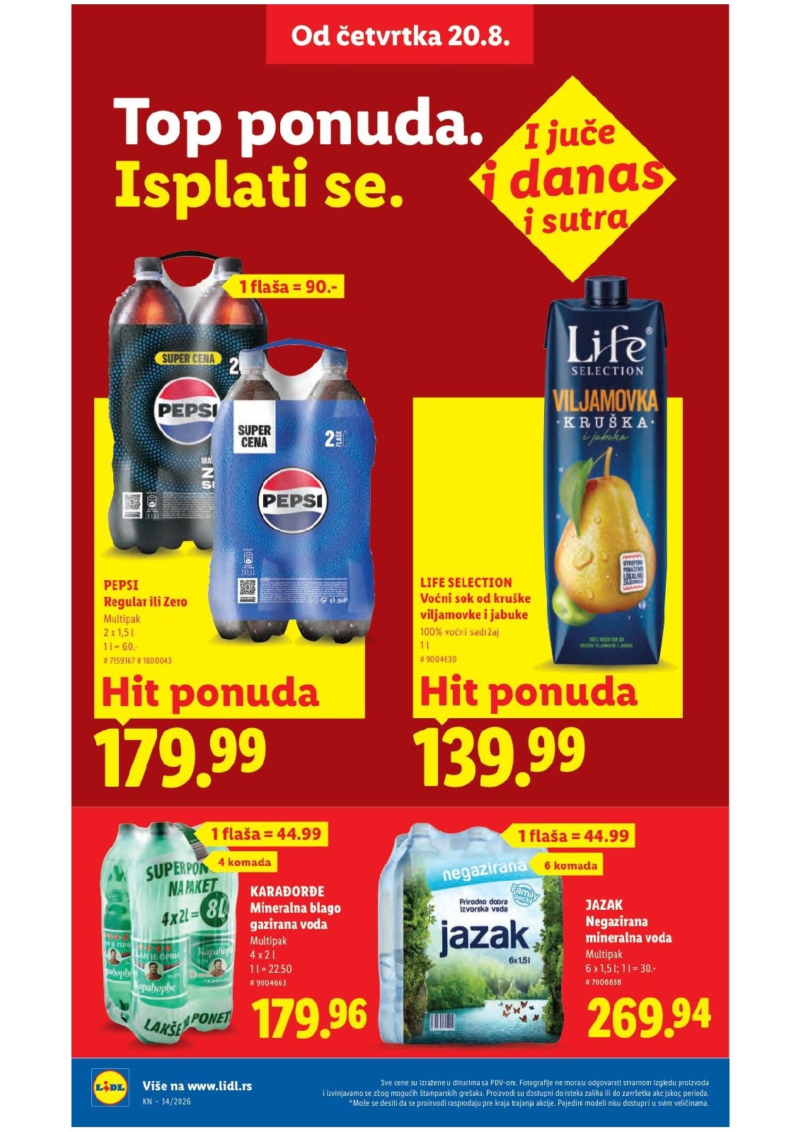 Lidl katalog akcija strana 30 – važi od 20.8. do 26.8.2026.