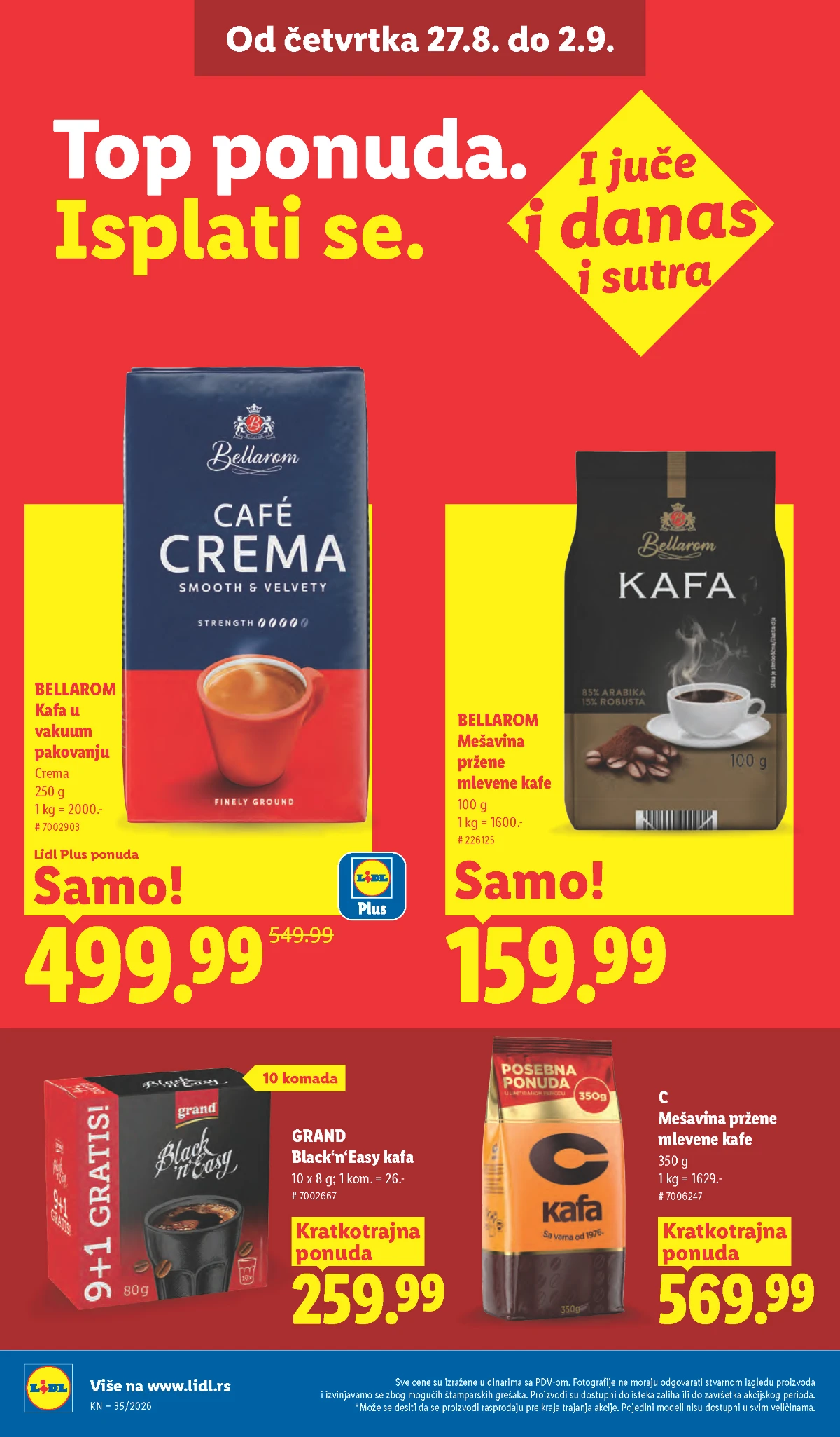 Lidl katalog akcija strana 32 – važi od 31.8. do 2.9.2026.