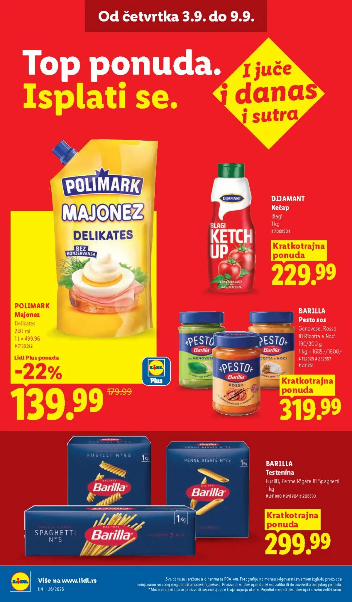 Lidl katalog akcija strana 32 – važi od 3.9. do 9.9.2026.