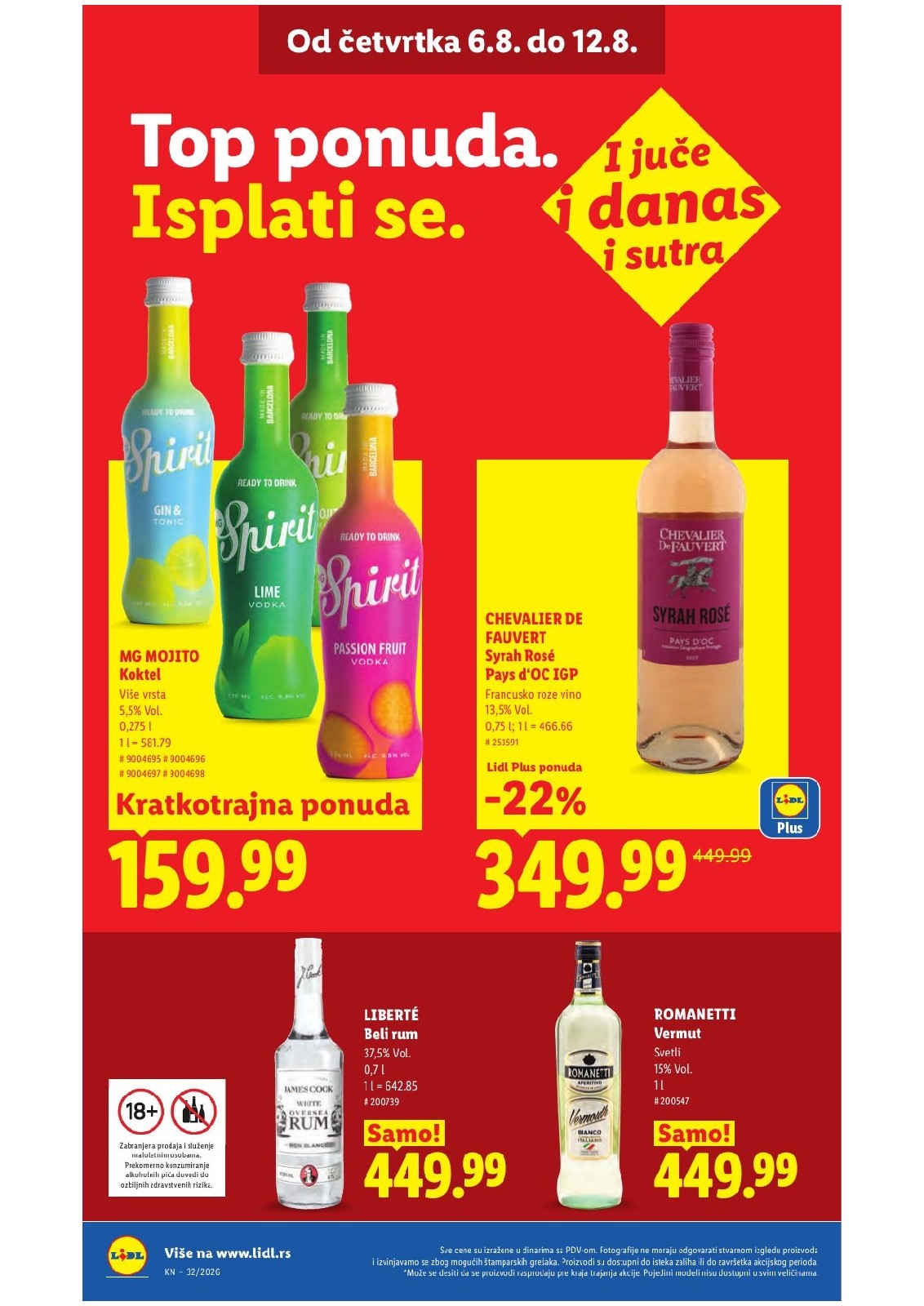 Lidl katalog akcija strana 32 – važi od 6.8. do 12.8.2026.