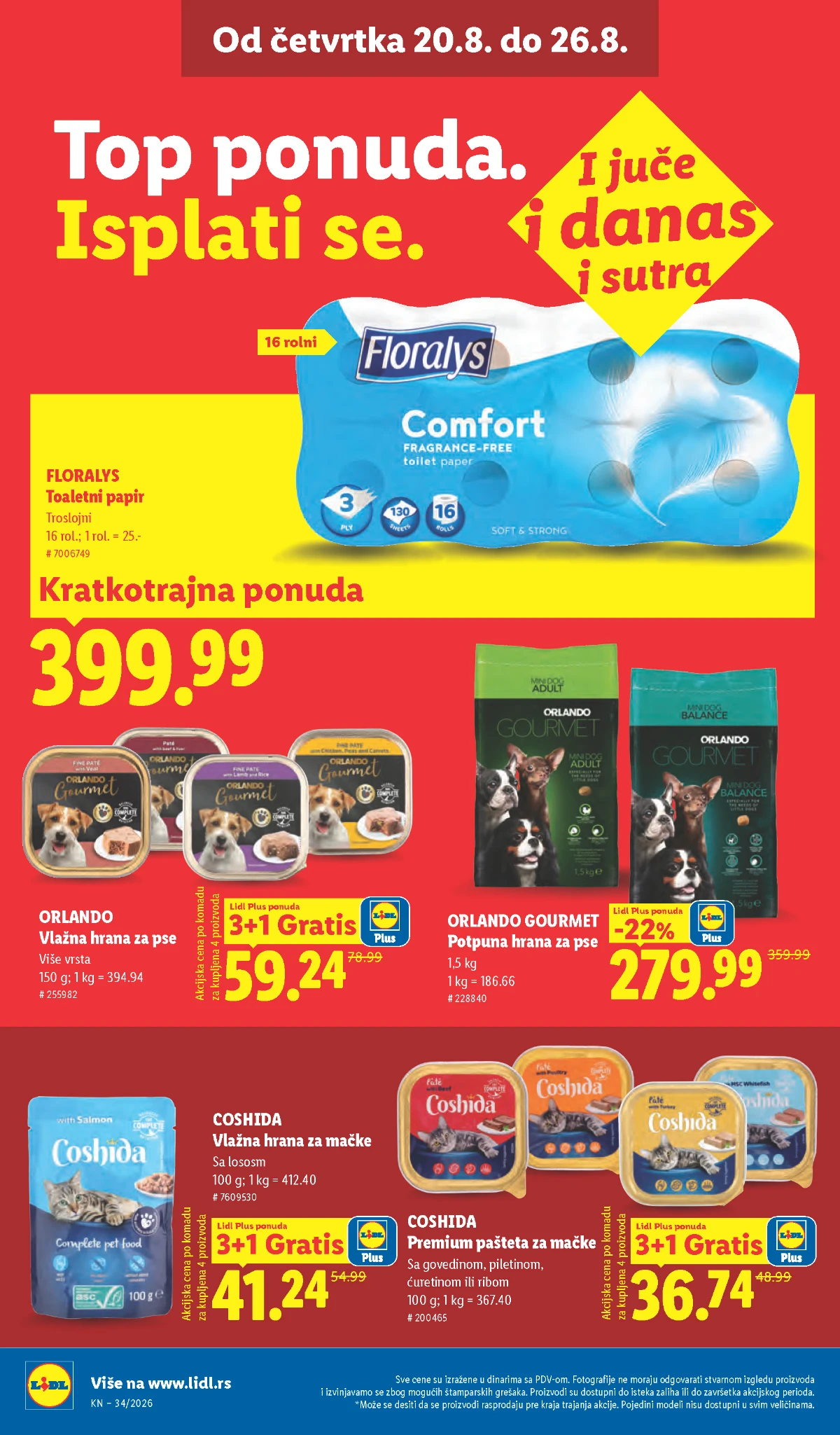 Lidl katalog akcija strana 32 – važi od 20.8. do 26.8.2026.