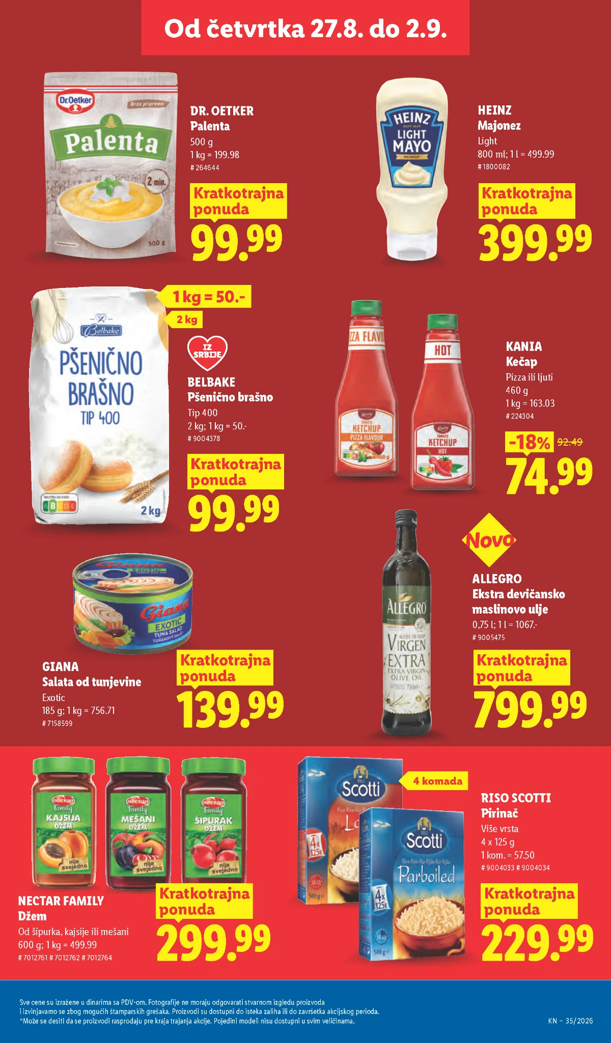 Lidl katalog akcija strana 33 – važi od 27.8. do 2.9.2026.