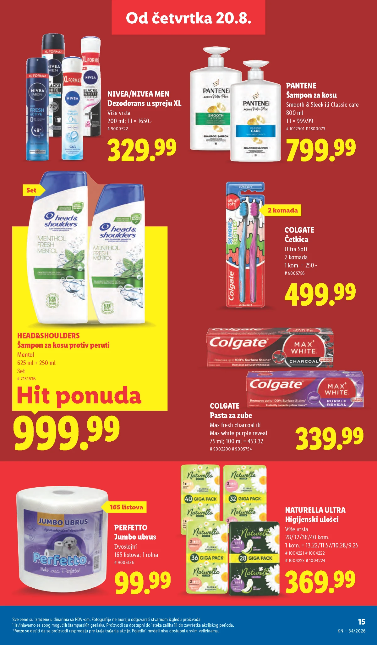 Lidl katalog akcija strana 33 – važi od 20.8. do 26.8.2026.