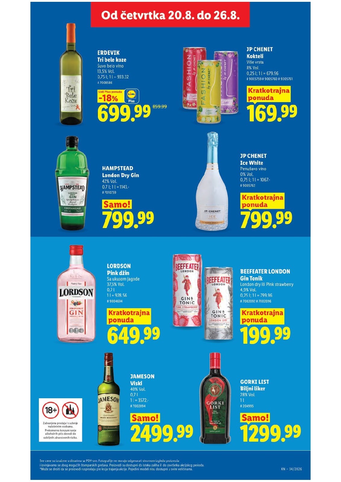Lidl katalog akcija strana 35 – važi od 20.8. do 26.8.2026.