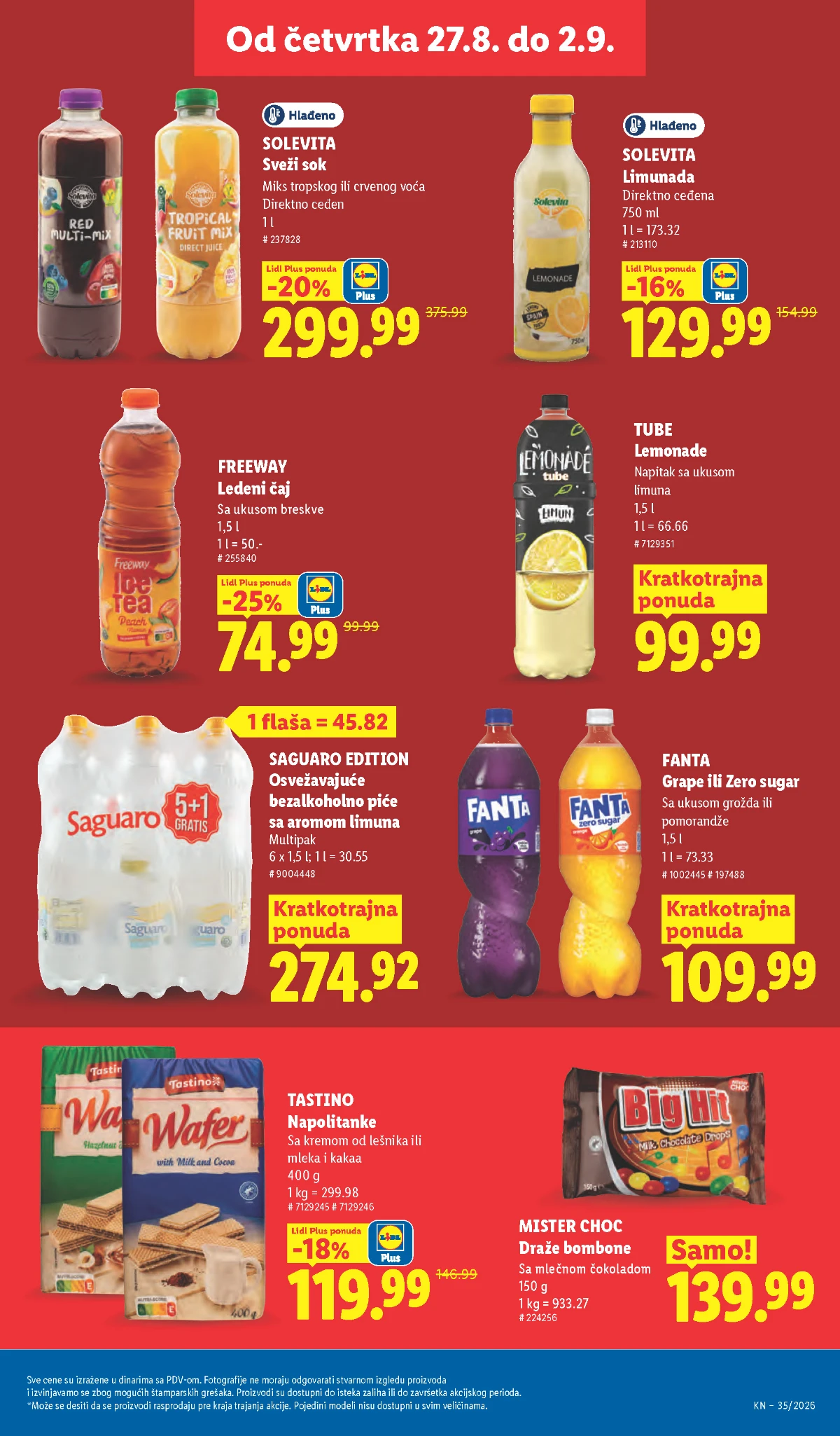 Lidl katalog akcija strana 35 – važi od 27.8. do 2.9.2026.