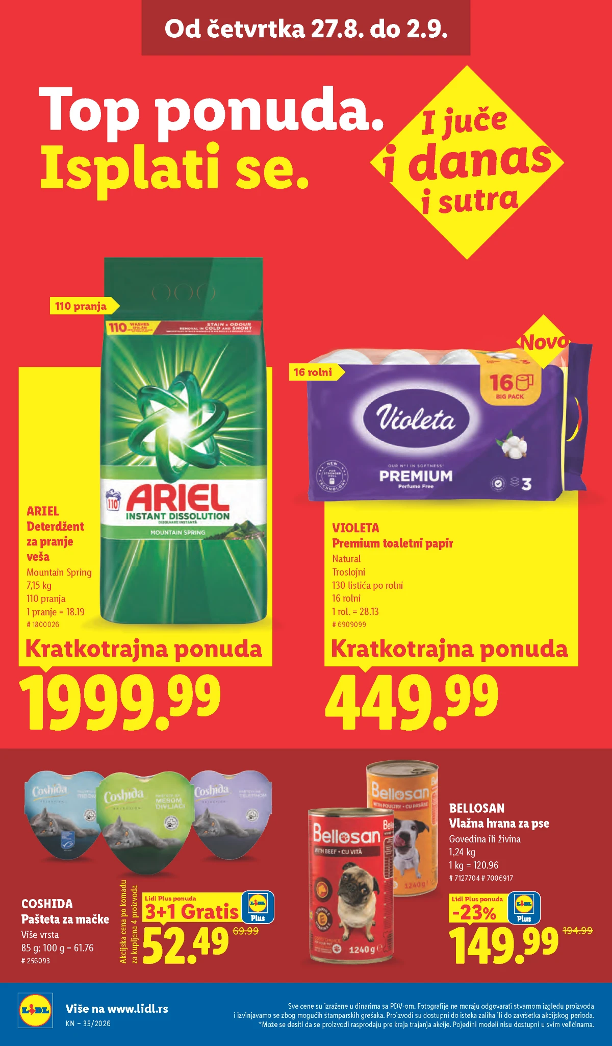 Lidl katalog akcija strana 36 – važi od 31.8. do 2.9.2026.