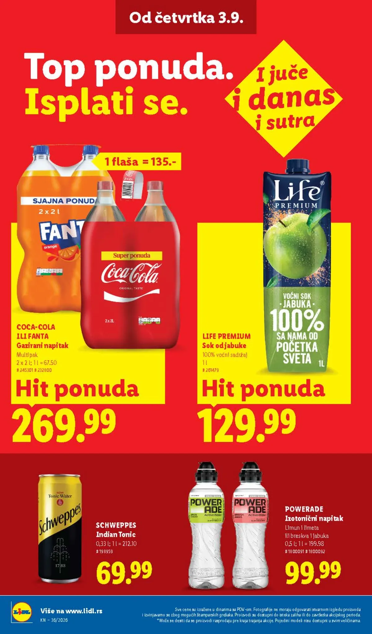 Lidl katalog akcija strana 36 – važi od 3.9. do 9.9.2026.