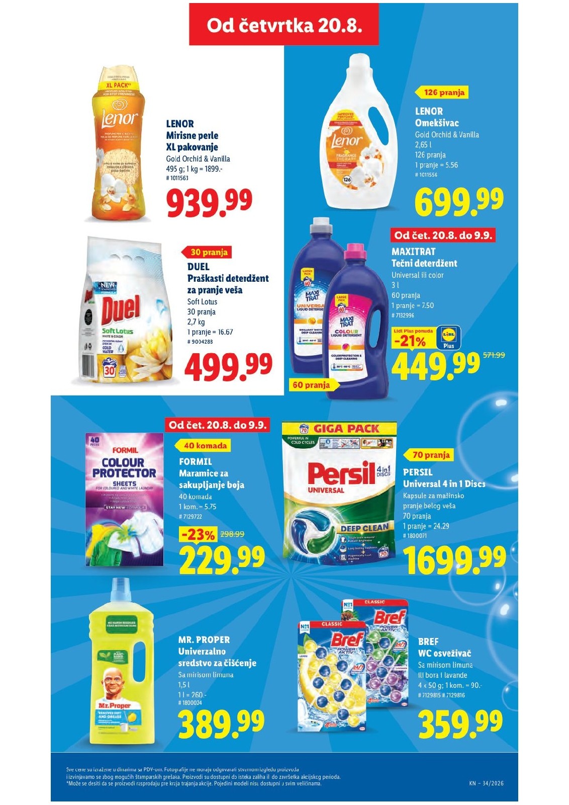 Lidl katalog akcija strana 37 – važi od 20.8. do 26.8.2026.
