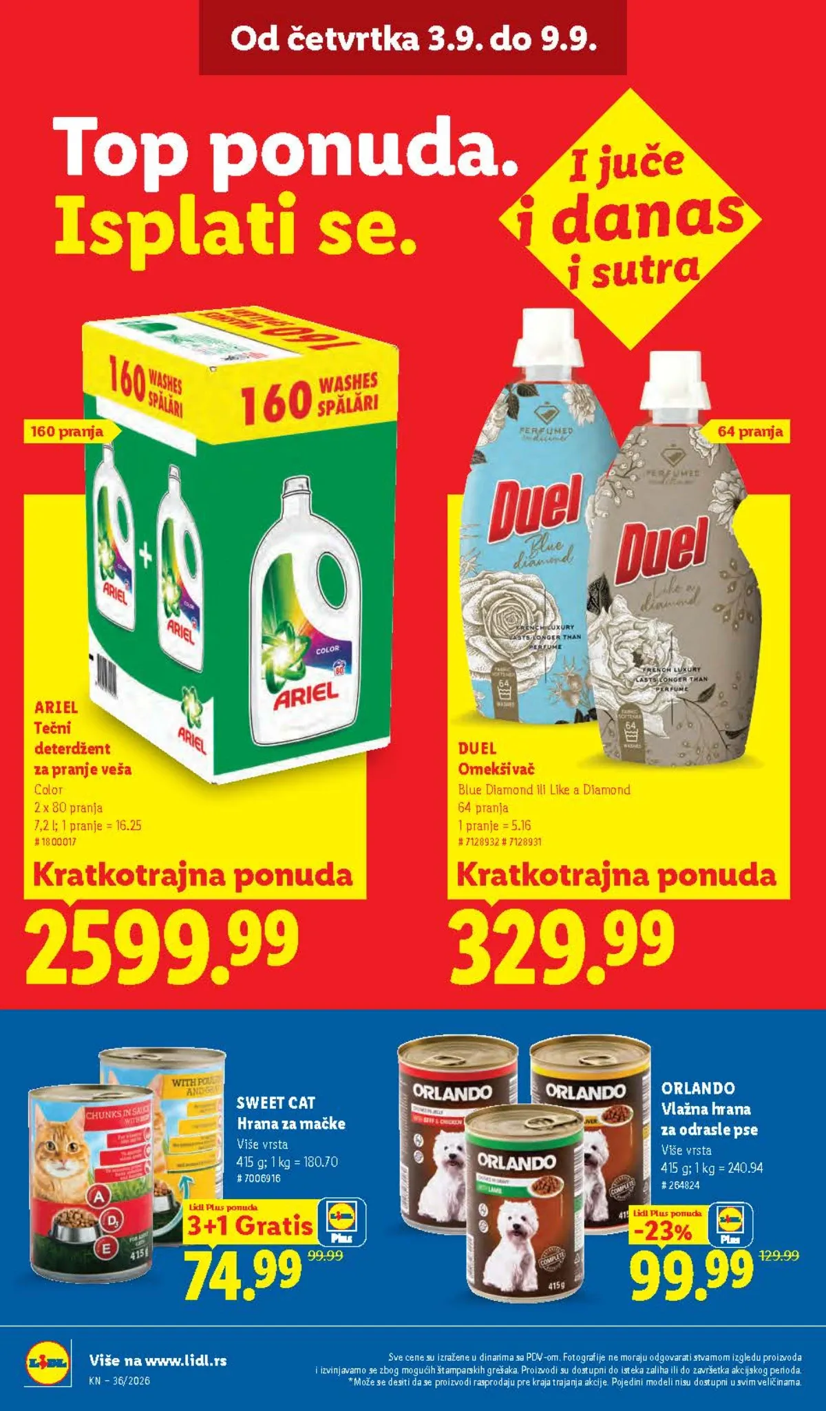 Lidl katalog akcija strana 38 – važi od 3.9. do 9.9.2026.