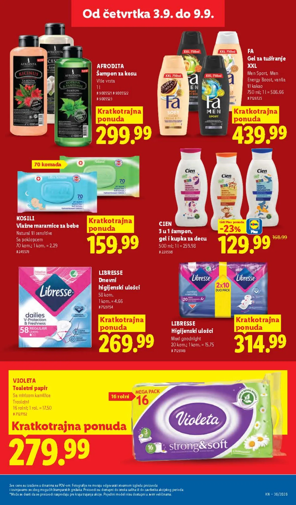 Lidl katalog akcija strana 39 – važi od 3.9. do 9.9.2026.