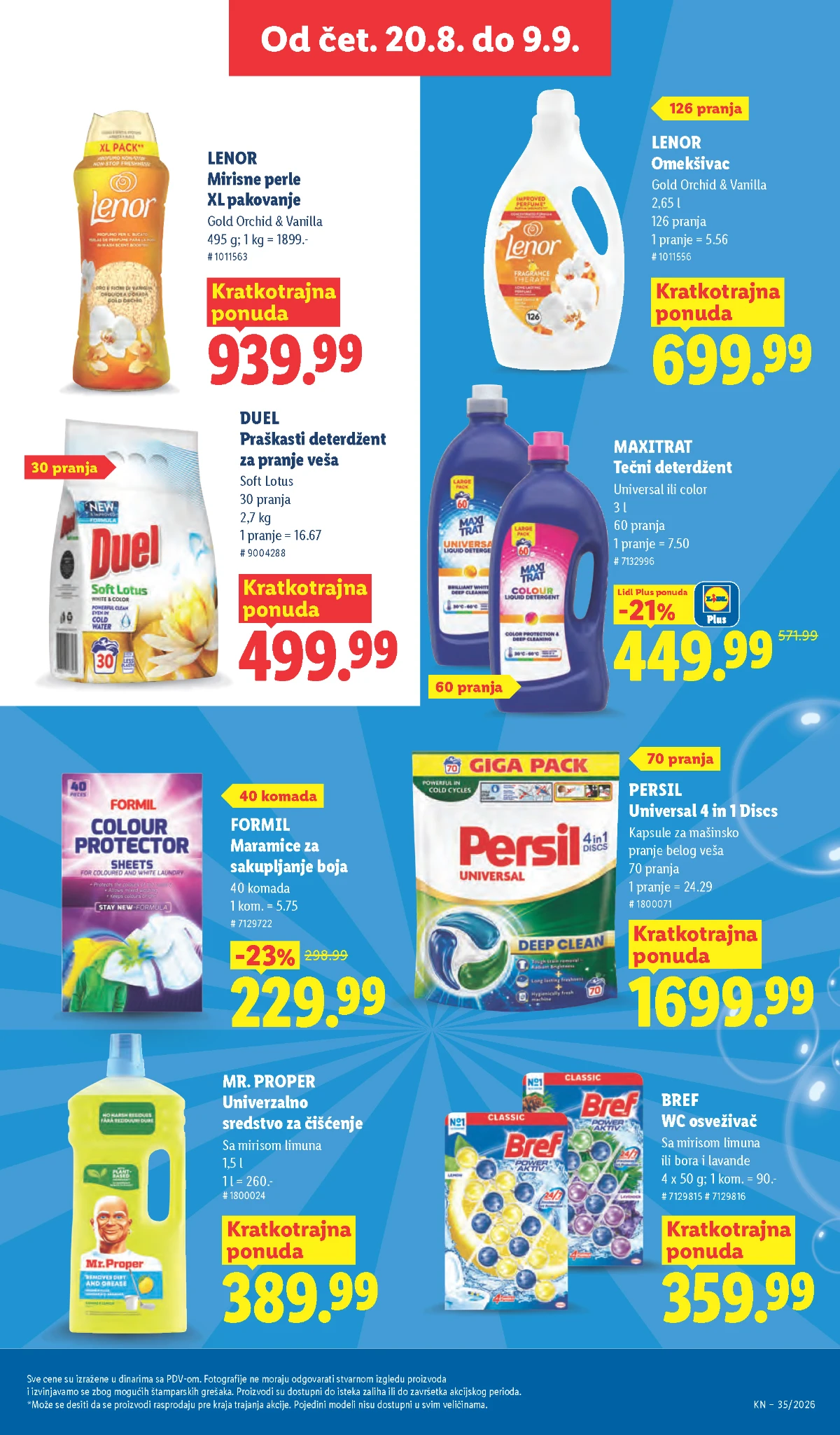 Lidl katalog akcija strana 39 – važi od 27.8. do 2.9.2026.