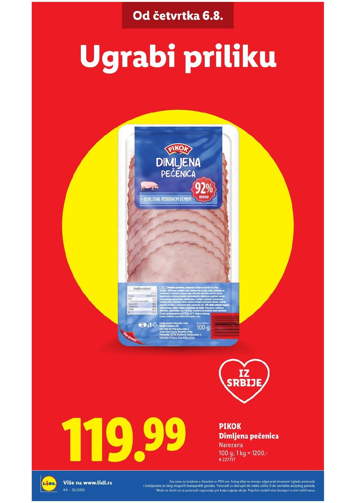Lidl katalog akcija strana 4 – važi od 6.8. do 12.8.2026.