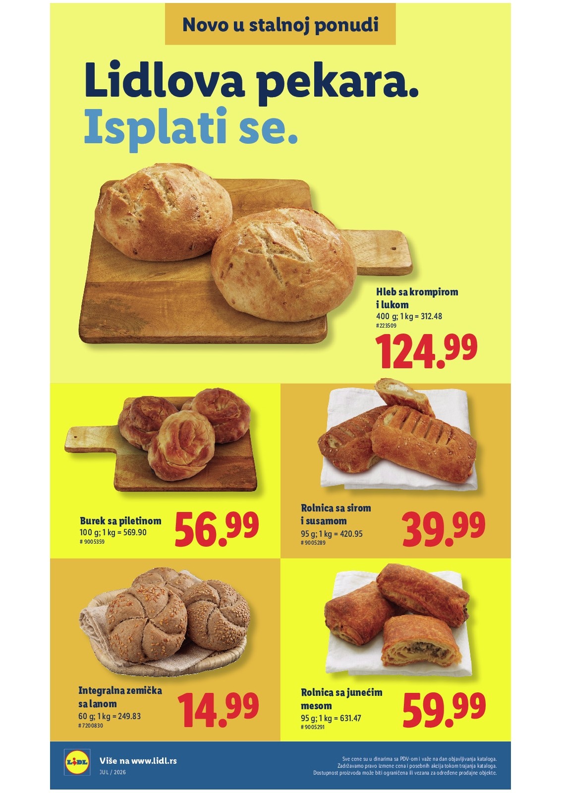 Lidl katalog akcija strana 4 – važi od 5.8. do 11.8.2026.