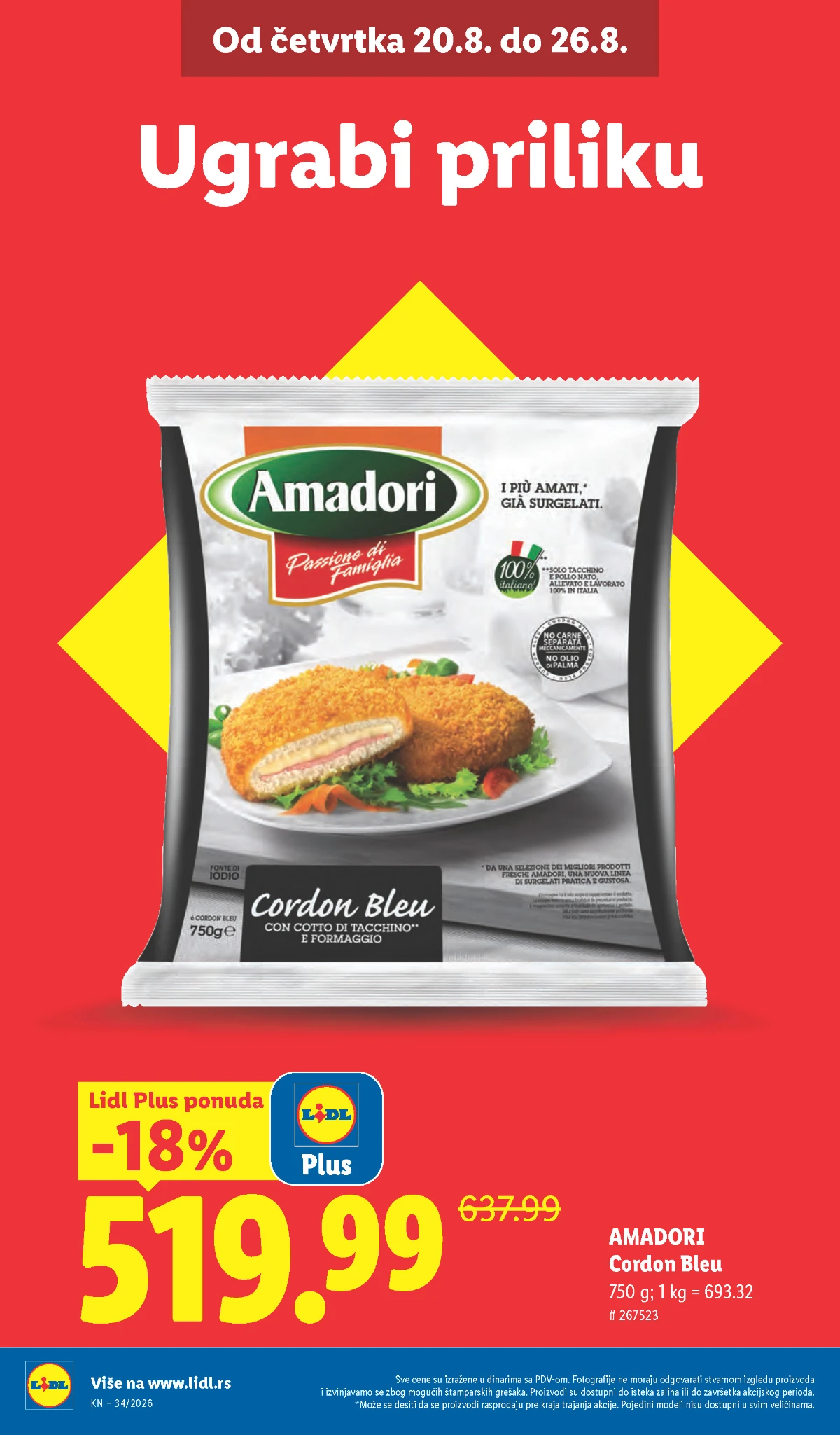 Lidl katalog akcija strana 4 – važi od 20.8. do 26.8.2026.