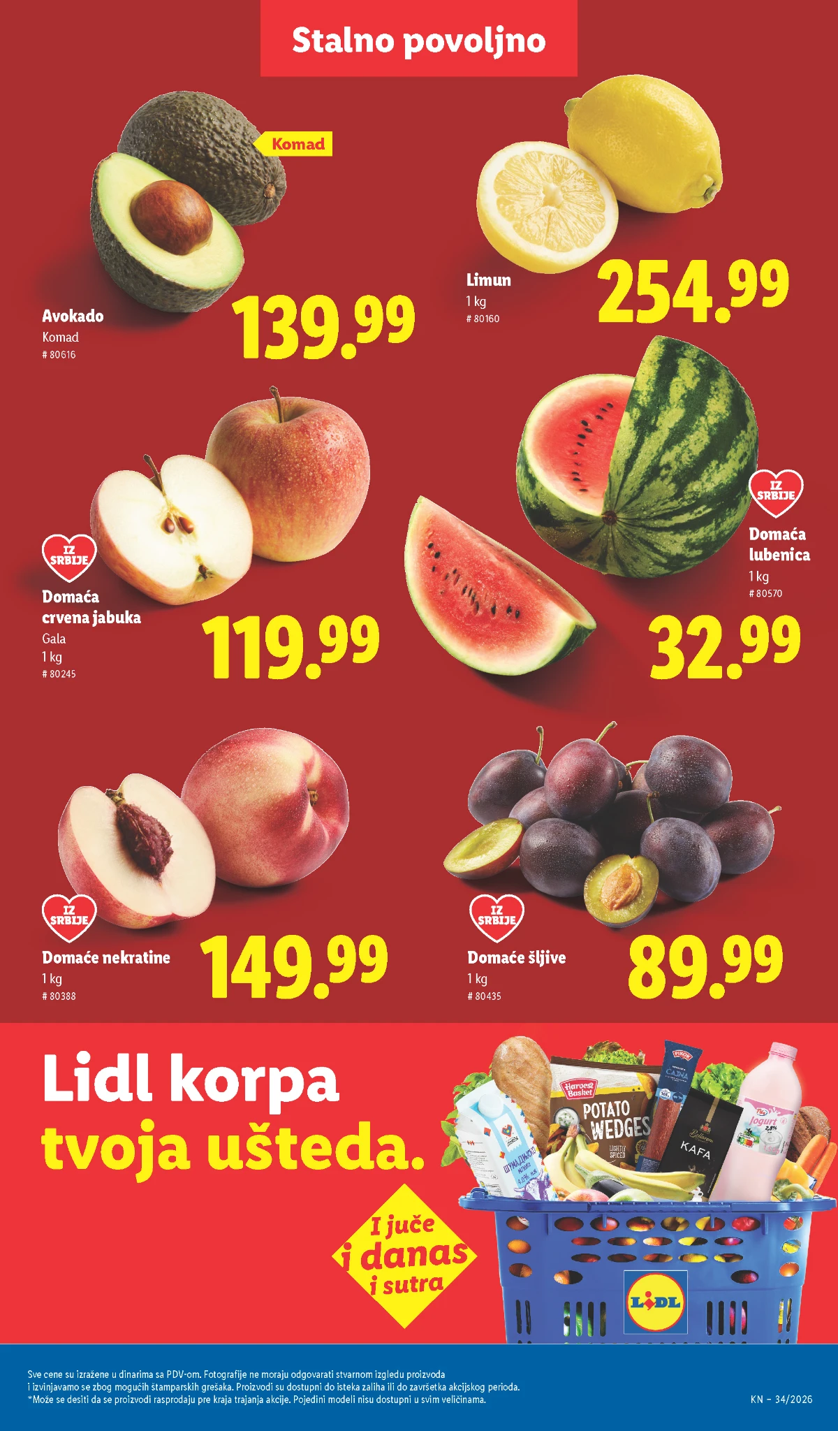 Lidl katalog akcija strana 45 – važi od 31.8. do 2.9.2026.
