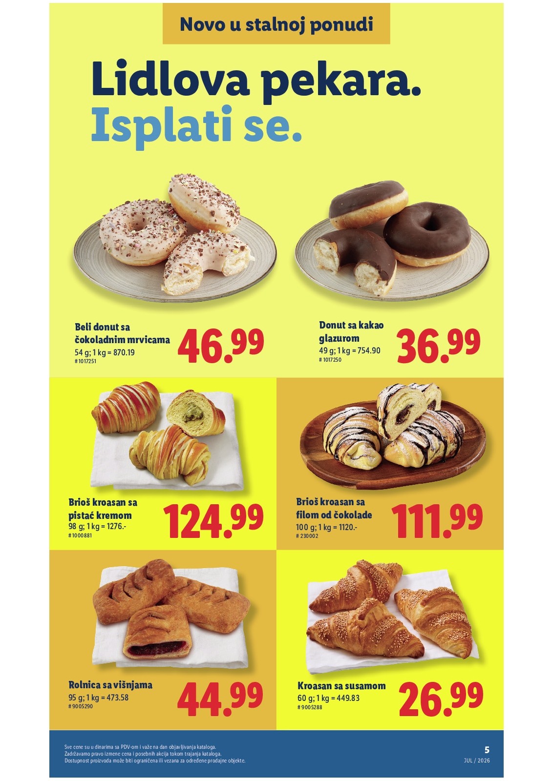 Lidl katalog akcija strana 5 – važi od 5.8. do 11.8.2026.