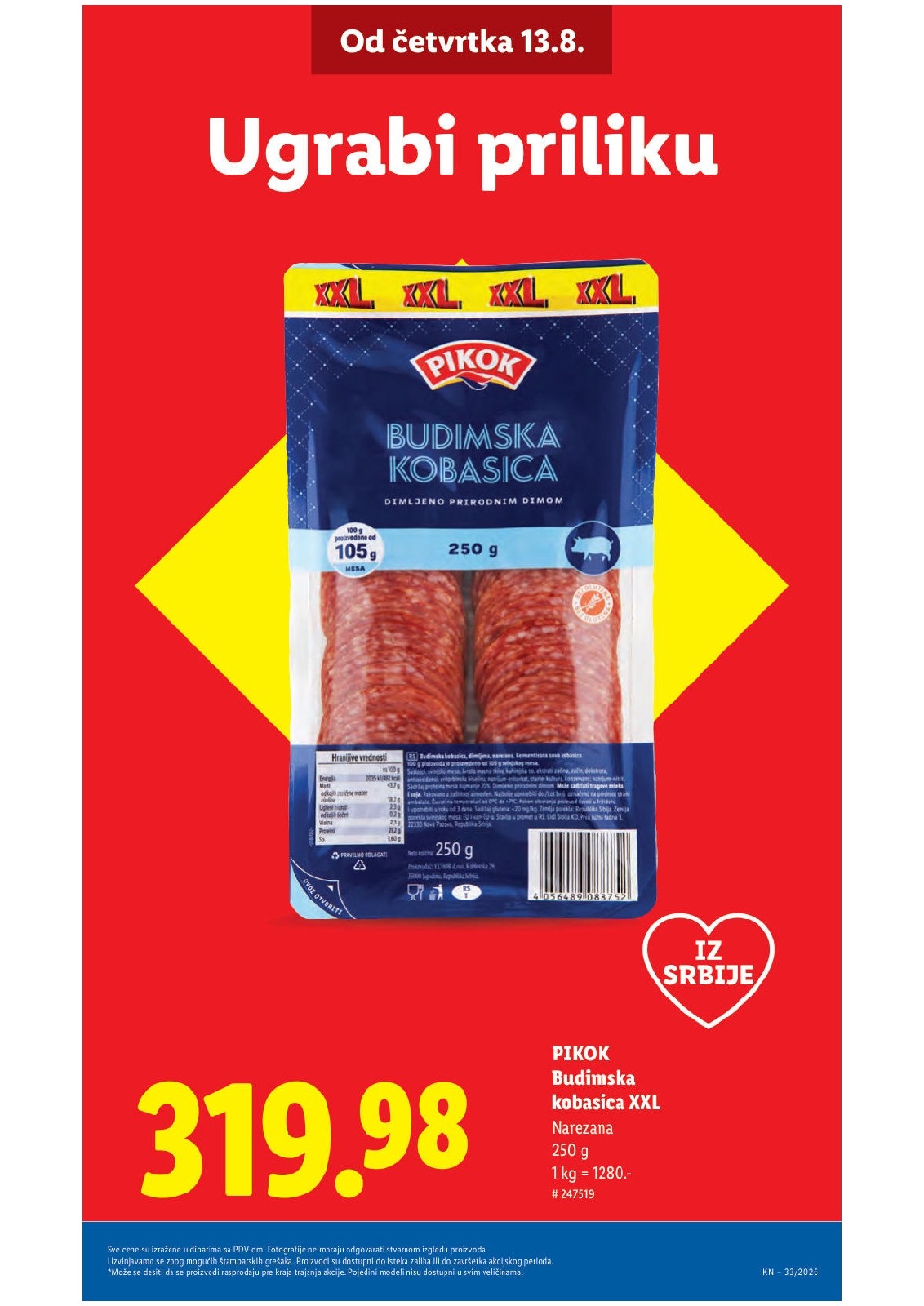 Lidl katalog akcija strana 5 – važi od 13.8. do 16.8.2026.