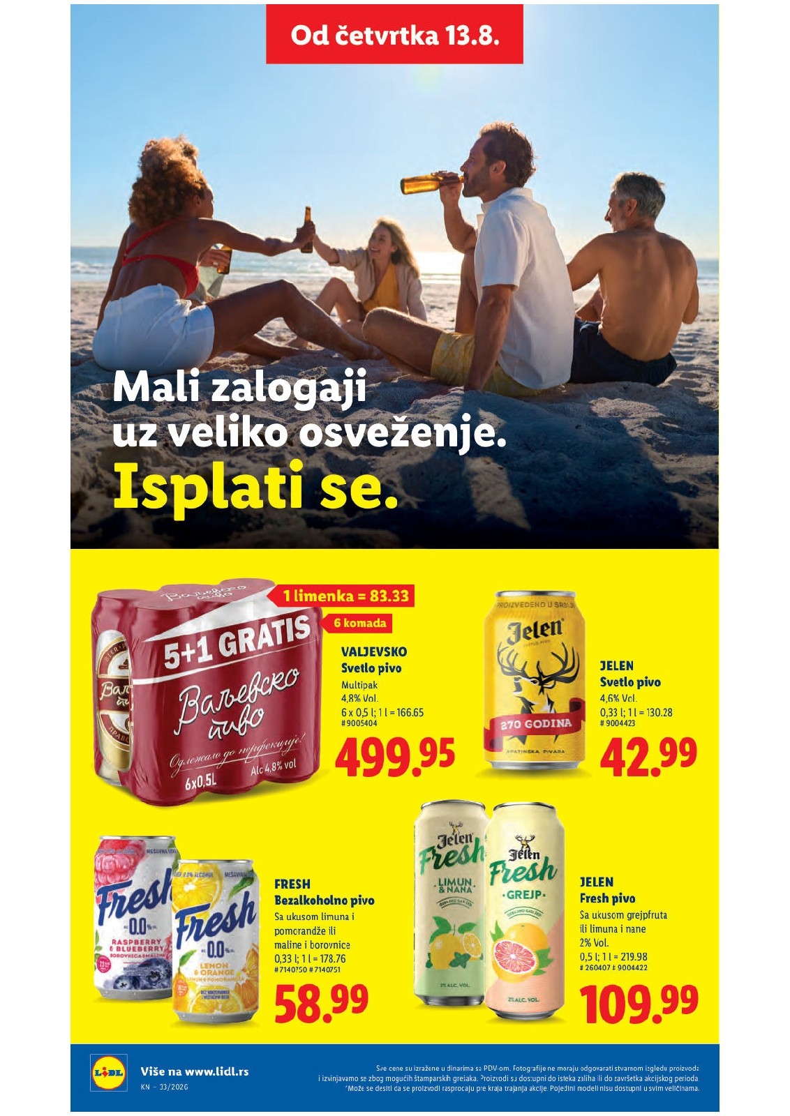 Lidl katalog akcija strana 50 – važi od 13.8. do 16.8.2026.