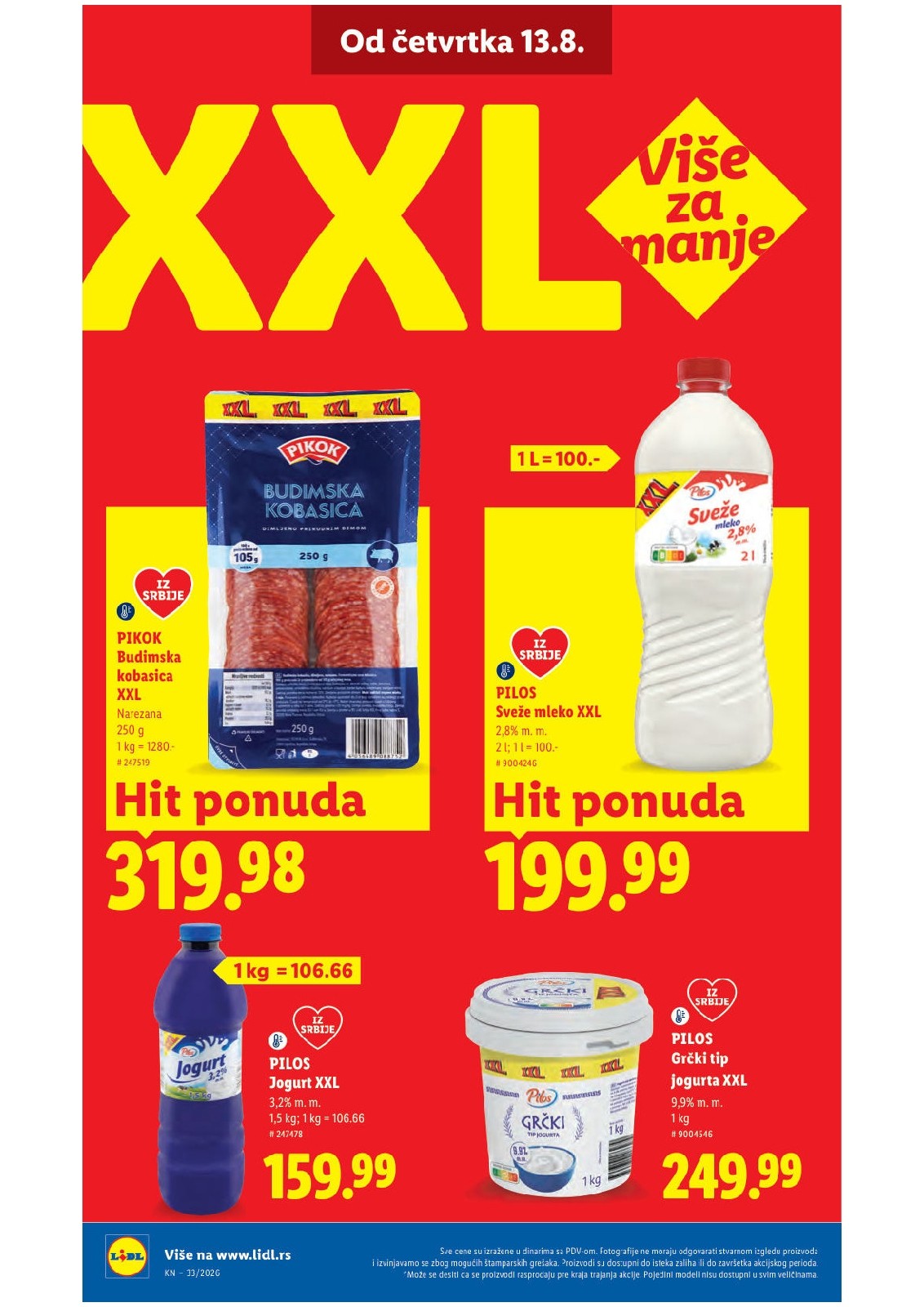 Lidl katalog akcija strana 52 – važi od 13.8. do 16.8.2026.