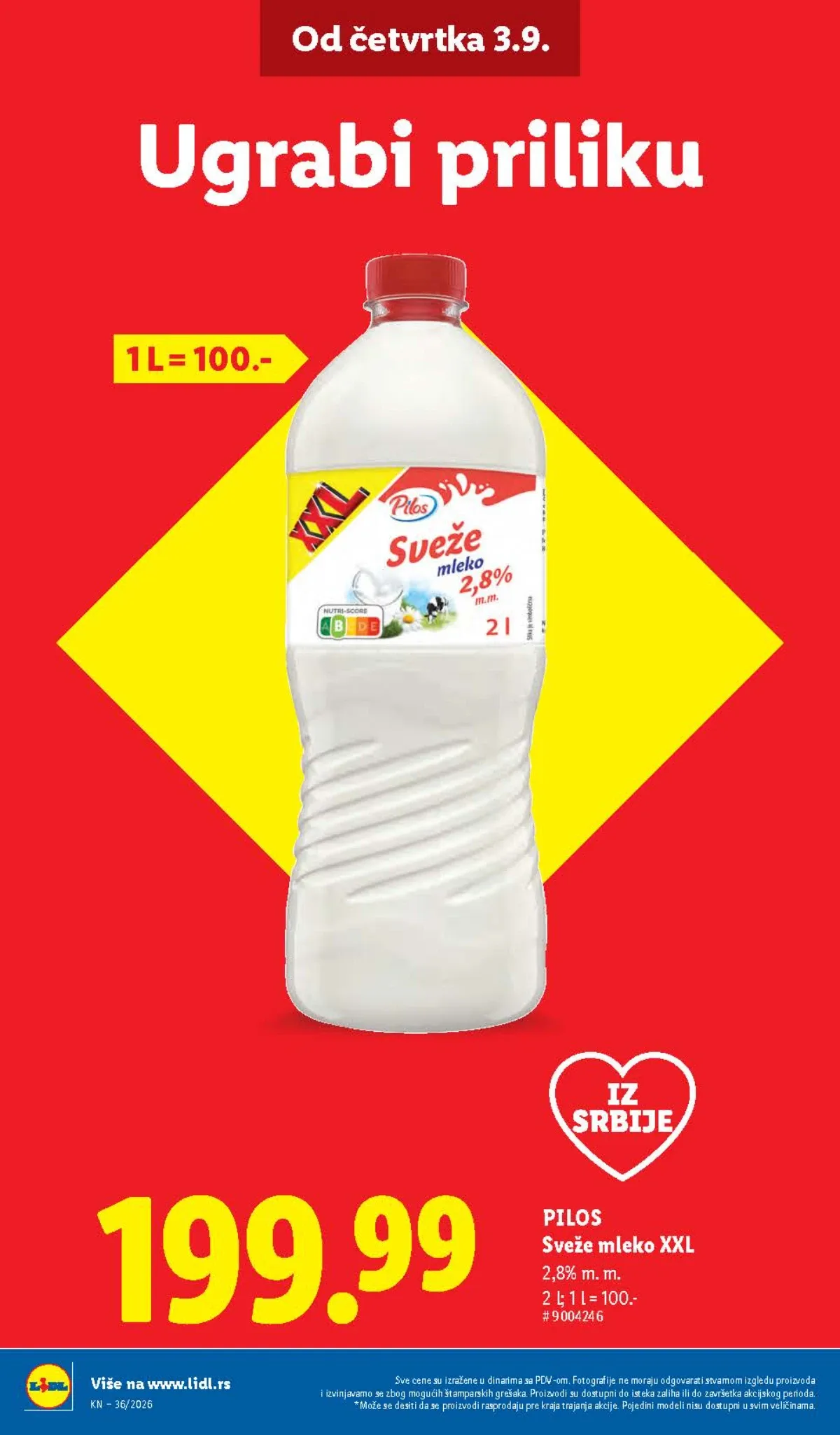 Lidl katalog akcija strana 6 – važi od 3.9. do 9.9.2026.