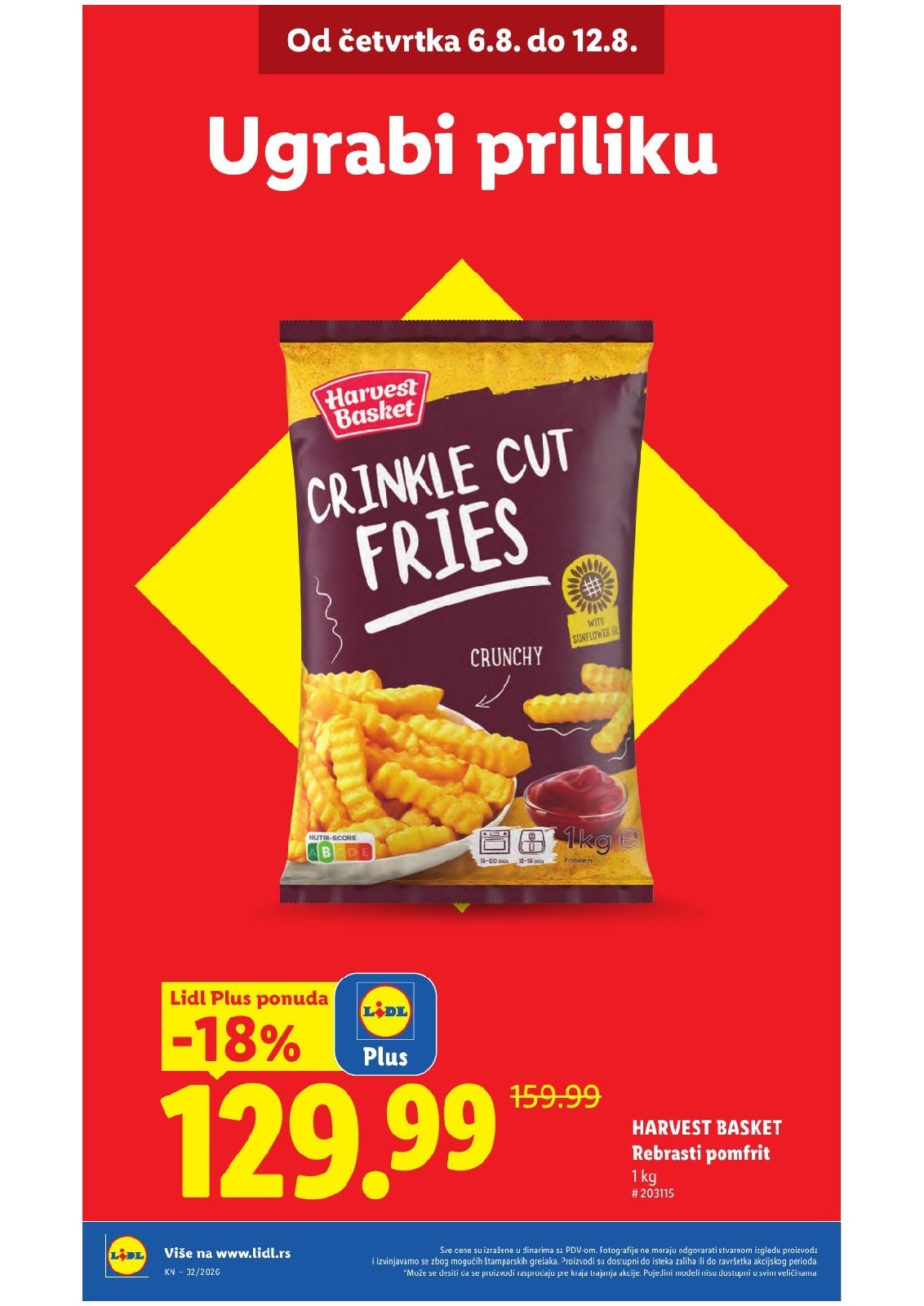 Lidl katalog akcija strana 6 – važi od 6.8. do 12.8.2026.