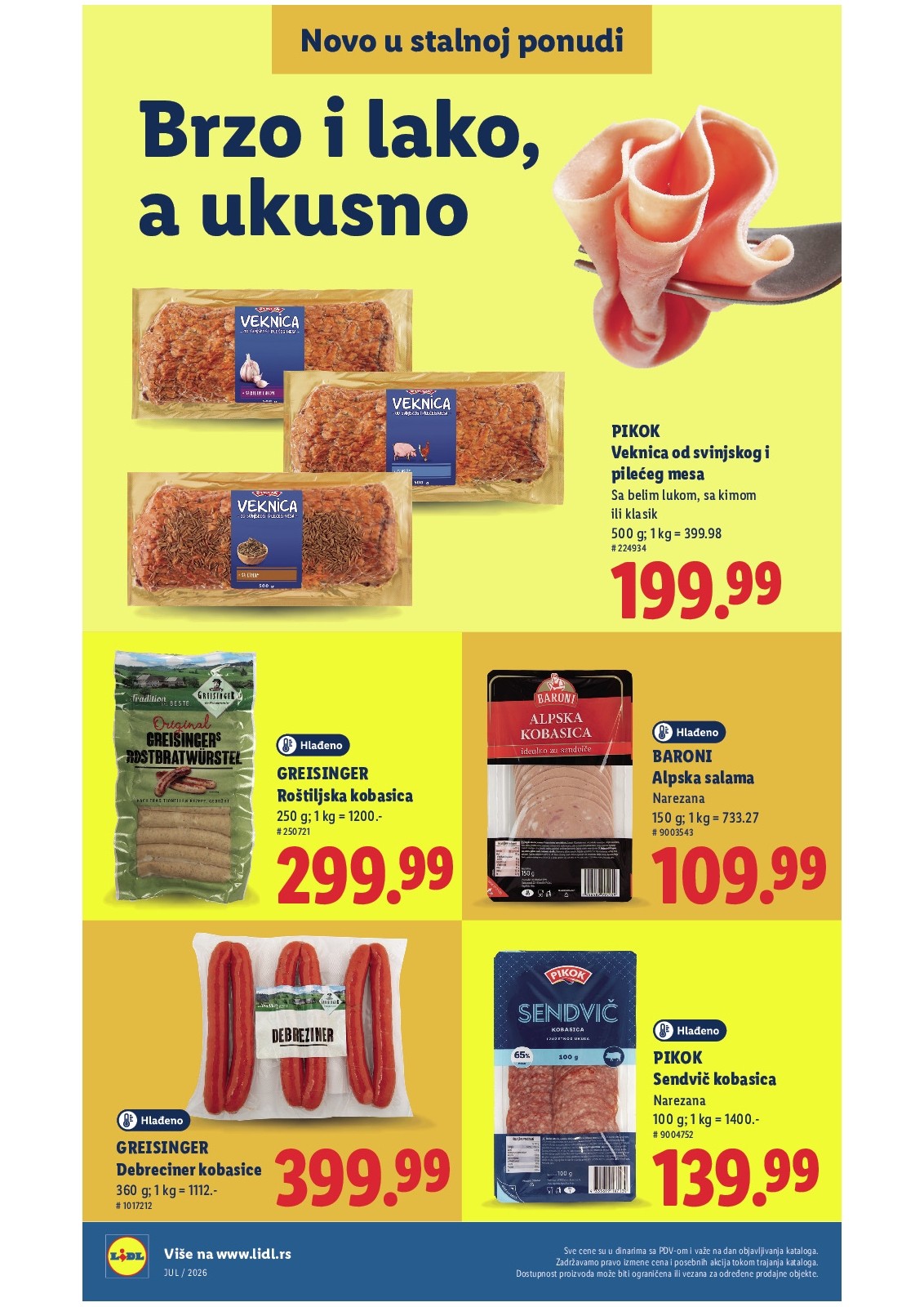 Lidl katalog akcija strana 6 – važi od 5.8. do 11.8.2026.