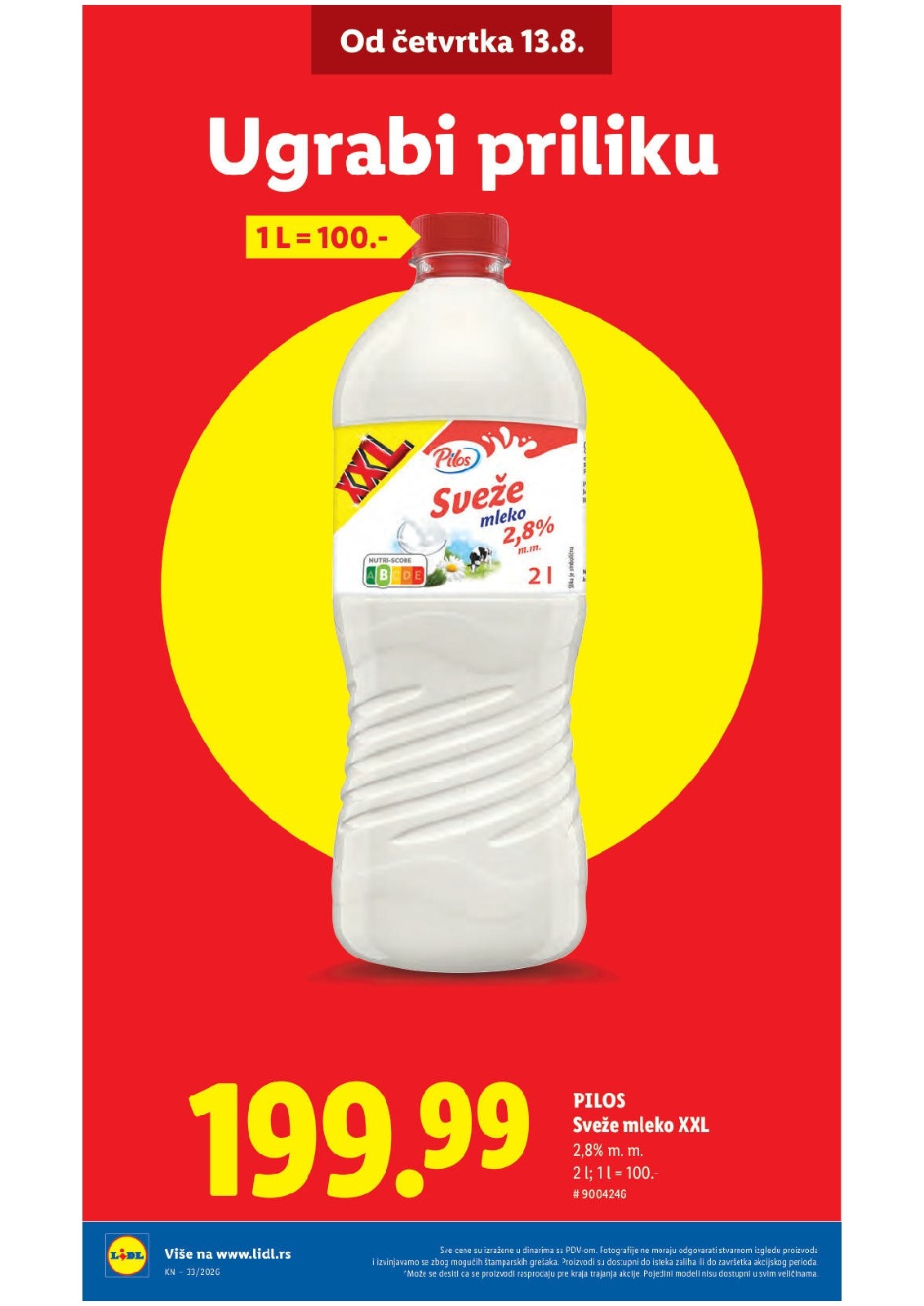 Lidl katalog akcija strana 6 – važi od 13.8. do 16.8.2026.