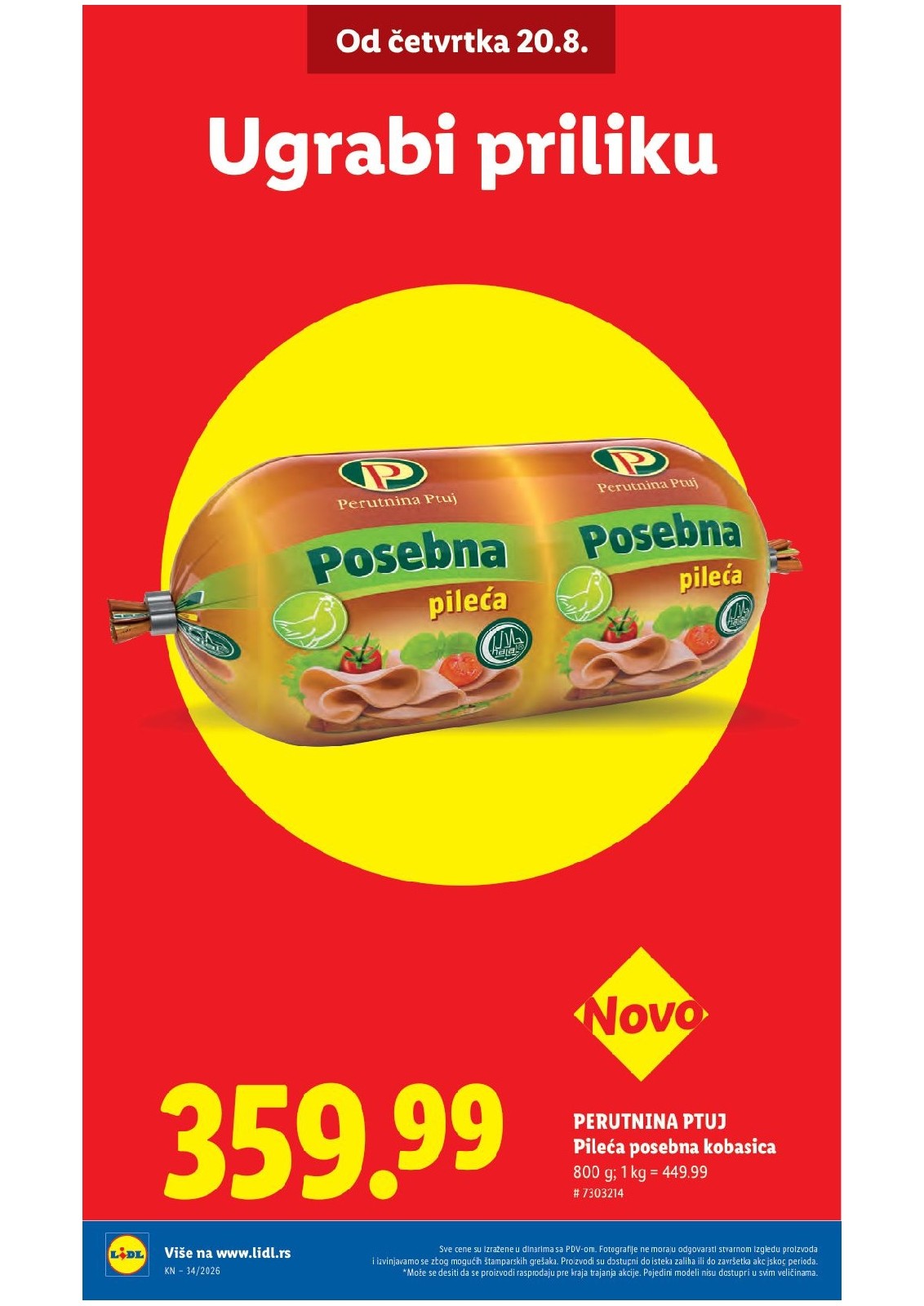 Lidl katalog akcija strana 6 – važi od 20.8. do 26.8.2026.