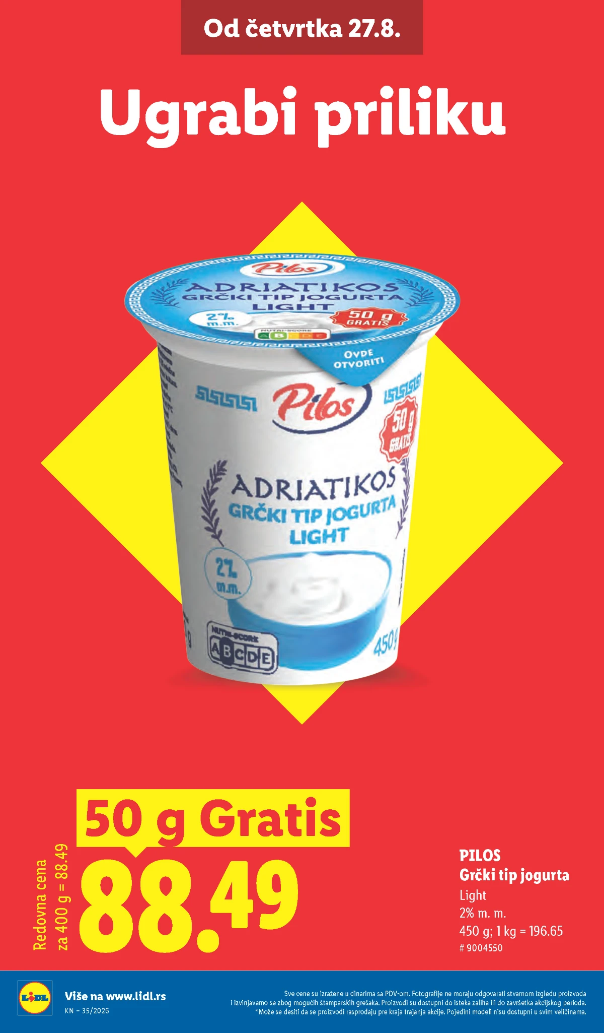 Lidl katalog akcija strana 6 – važi od 27.8. do 2.9.2026.