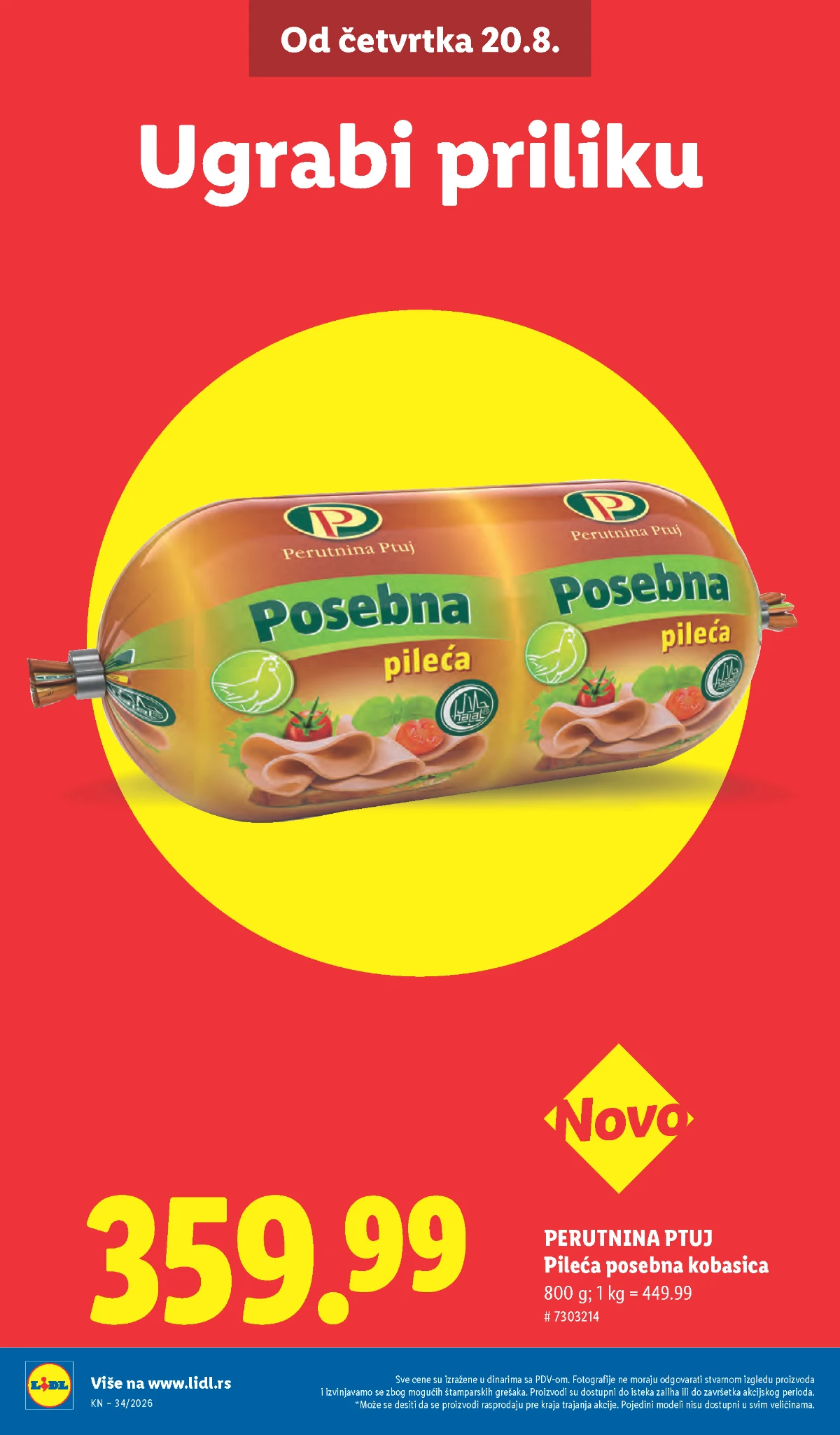 Lidl katalog akcija strana 6 – važi od 20.8. do 26.8.2026.