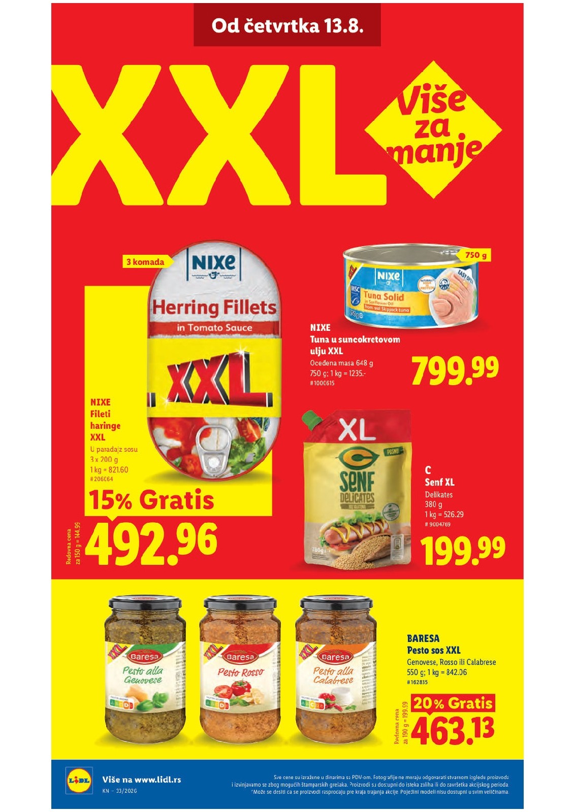Lidl katalog akcija strana 60 – važi od 13.8. do 16.8.2026.