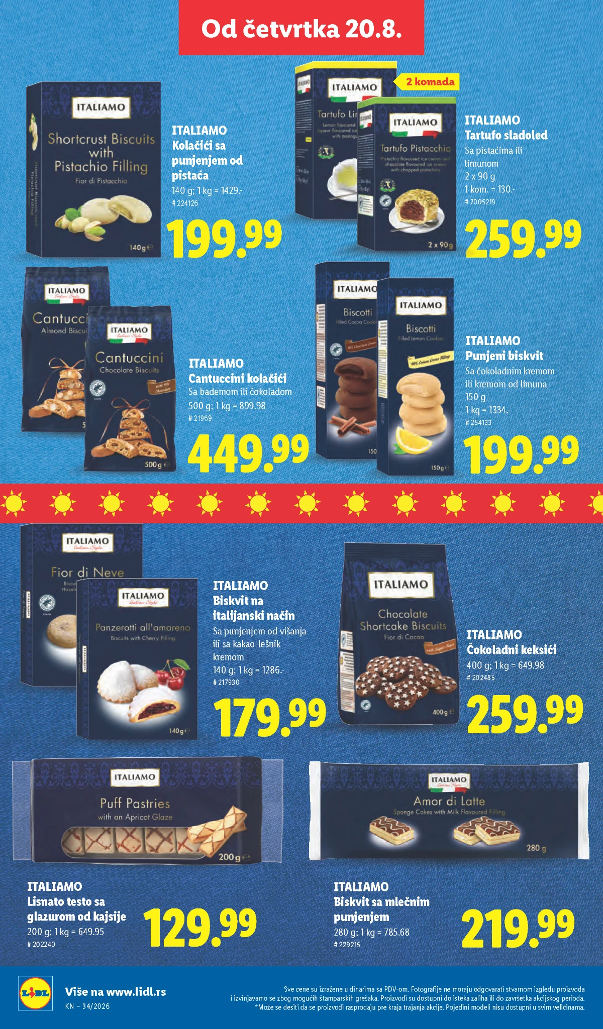 Lidl katalog akcija strana 62 – važi od 20.8. do 26.8.2026.