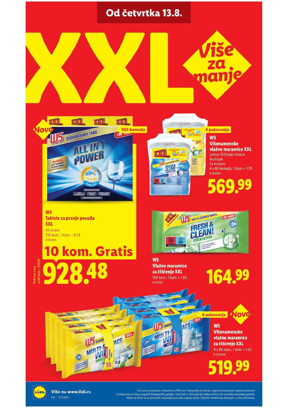 Lidl katalog akcija strana 66 – važi od 13.8. do 16.8.2026.