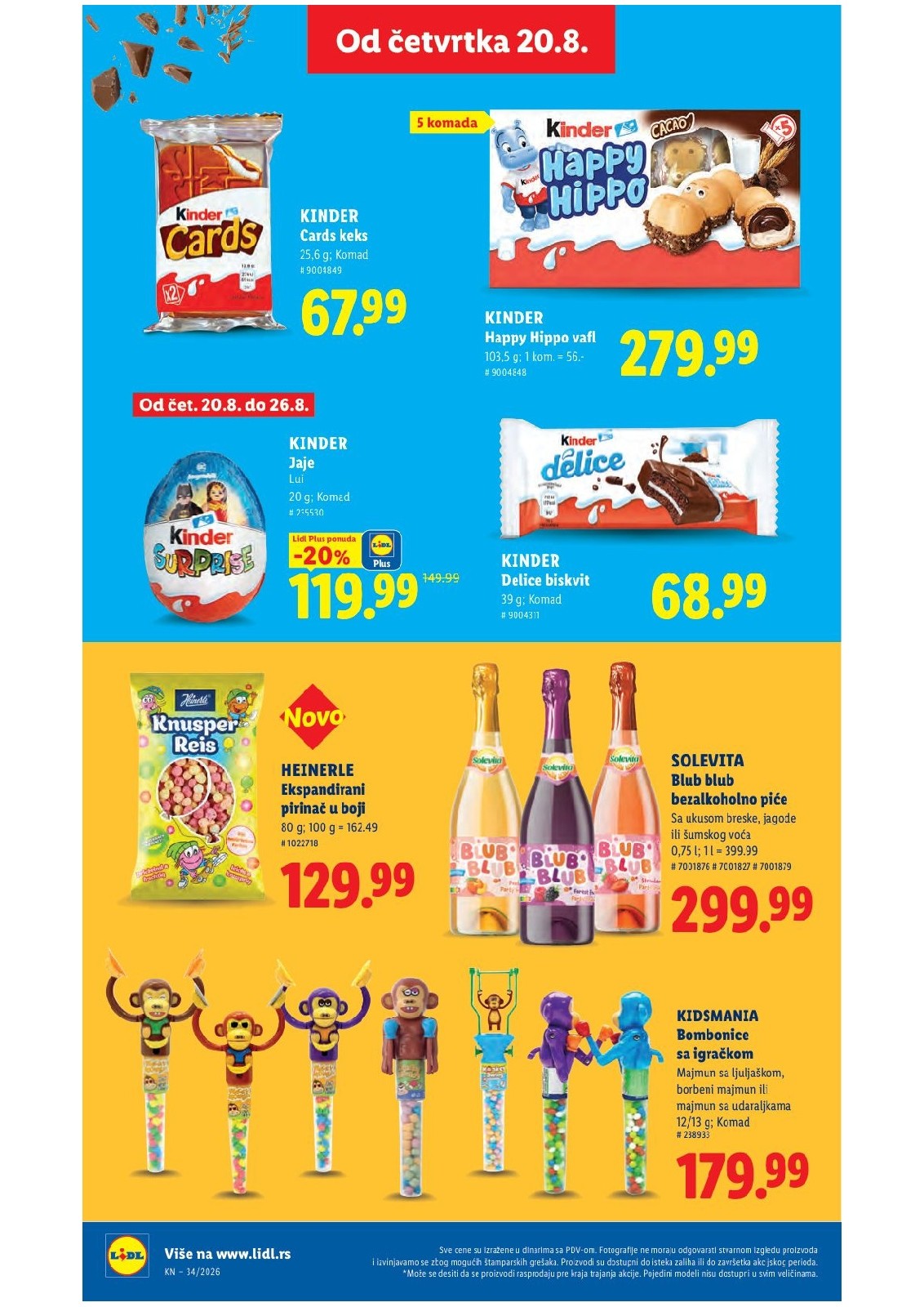 Lidl katalog akcija strana 66 – važi od 20.8. do 26.8.2026.