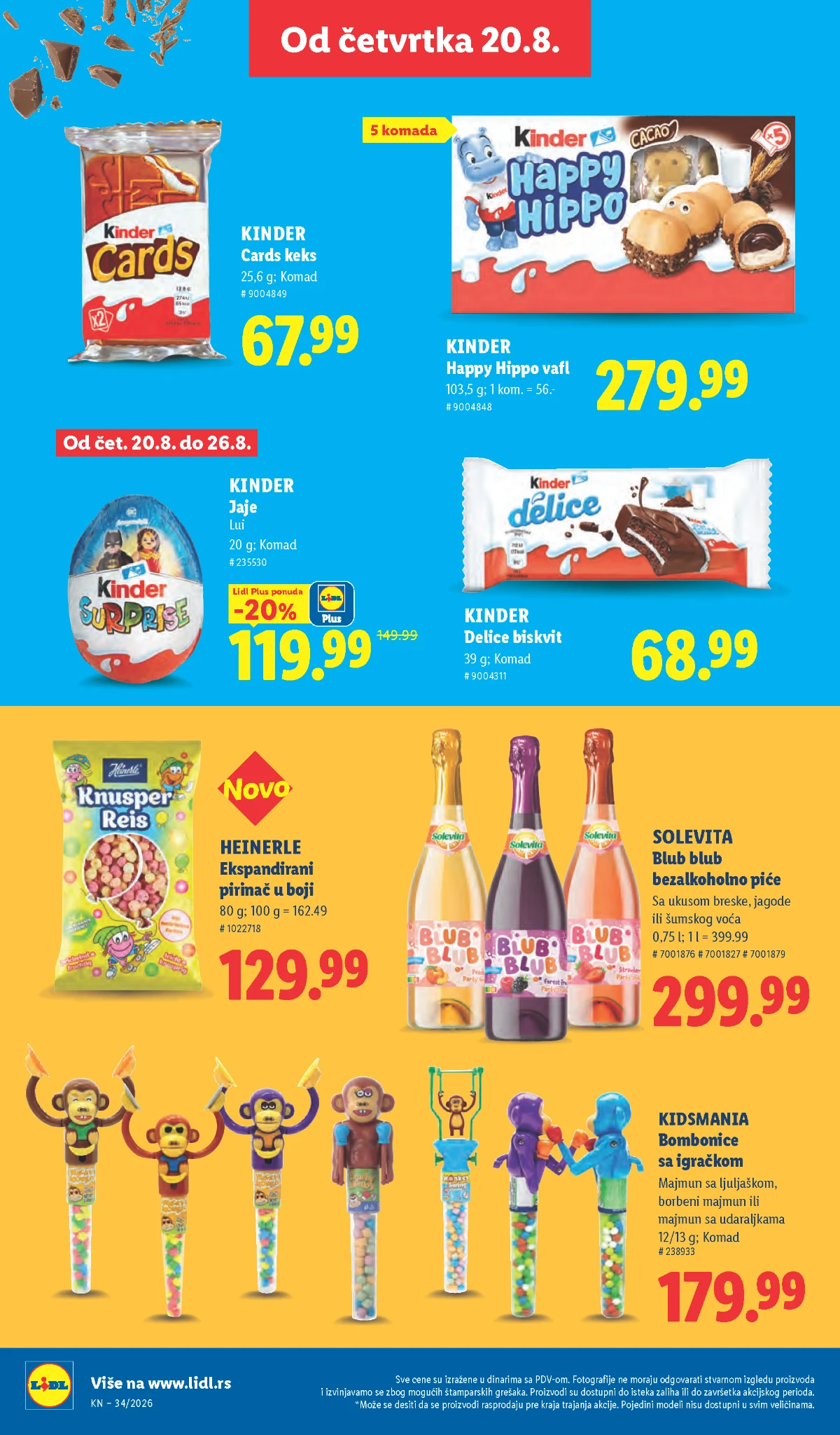 Lidl katalog akcija strana 66 – važi od 20.8. do 26.8.2026.
