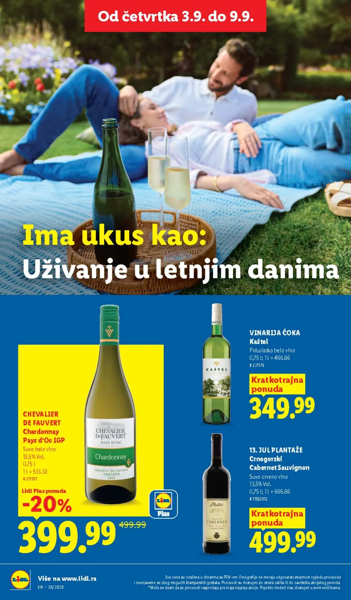 Lidl katalog akcija strana 70 – važi od 3.9. do 9.9.2026.