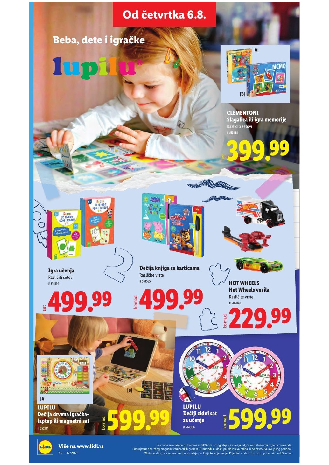 Lidl katalog akcija strana 72 – važi od 6.8. do 12.8.2026.