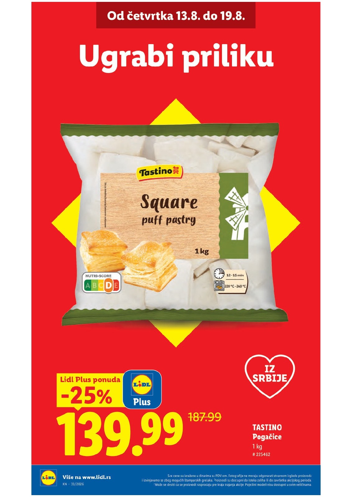 Lidl katalog akcija strana 8 – važi od 13.8. do 16.8.2026.
