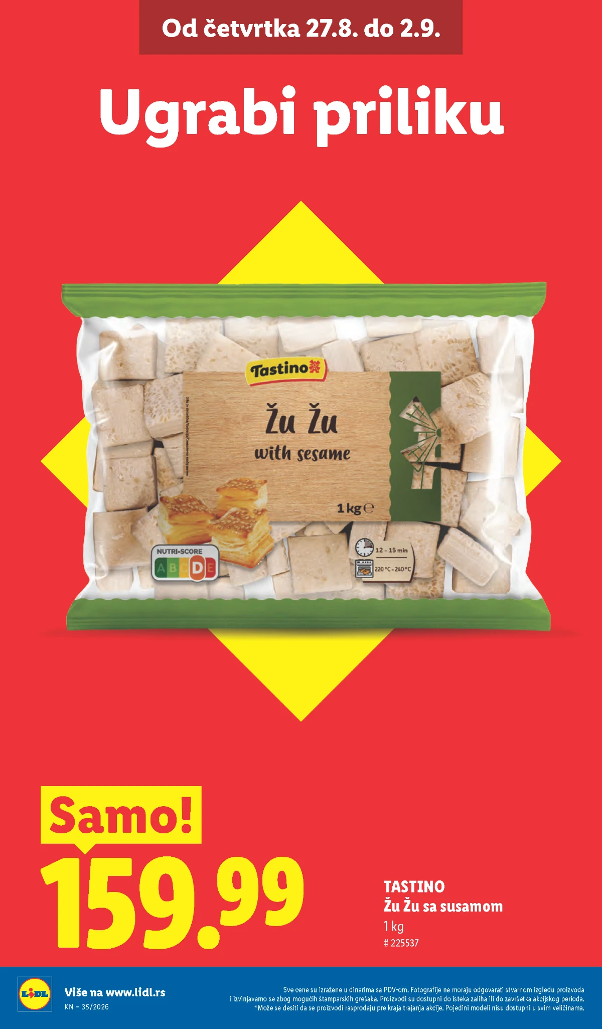 Lidl katalog akcija strana 8 – važi od 27.8. do 2.9.2026.