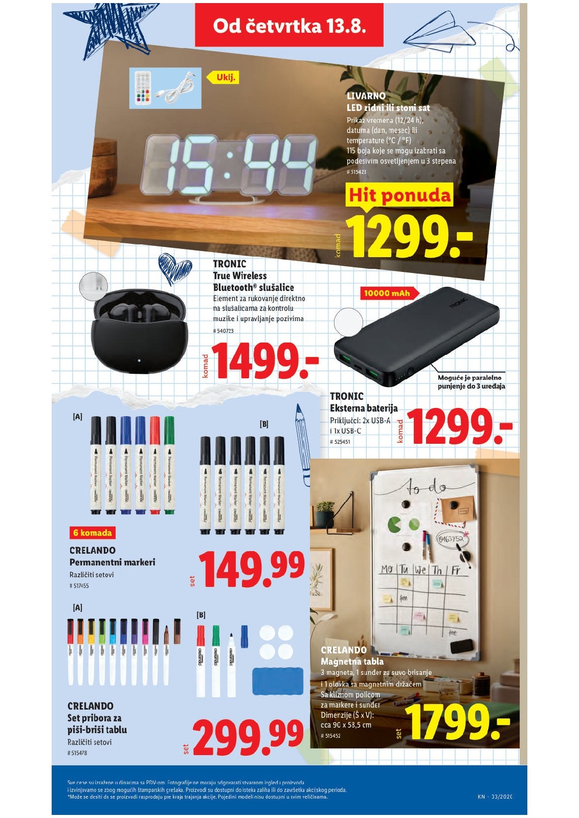 Lidl katalog akcija strana 85 – važi od 13.8. do 16.8.2026.