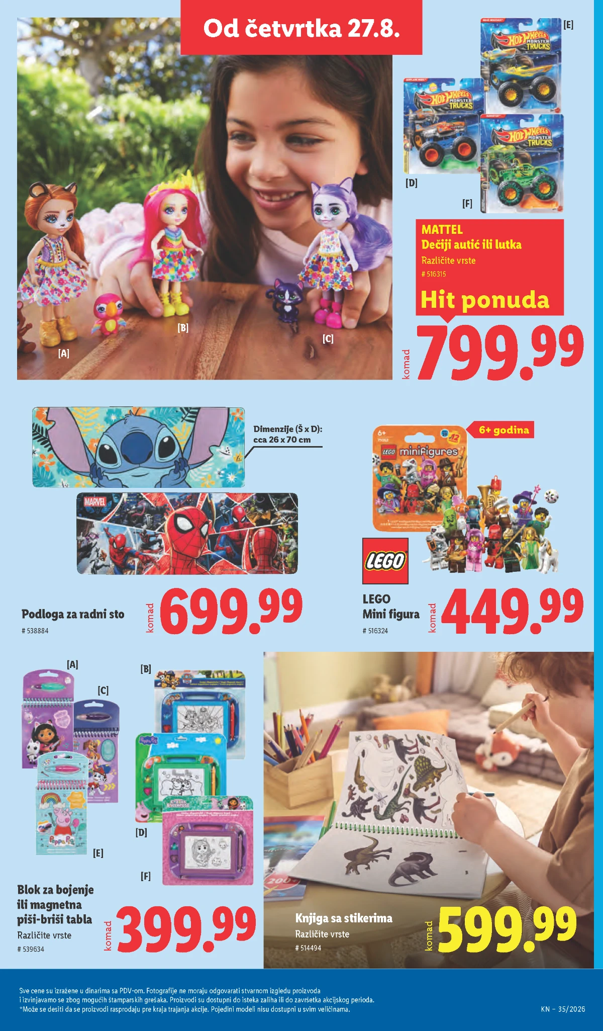 Lidl katalog akcija strana 85 – važi od 27.8. do 2.9.2026.