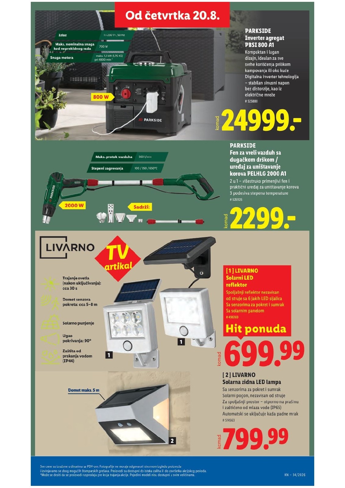 Lidl katalog akcija strana 87 – važi od 20.8. do 26.8.2026.
