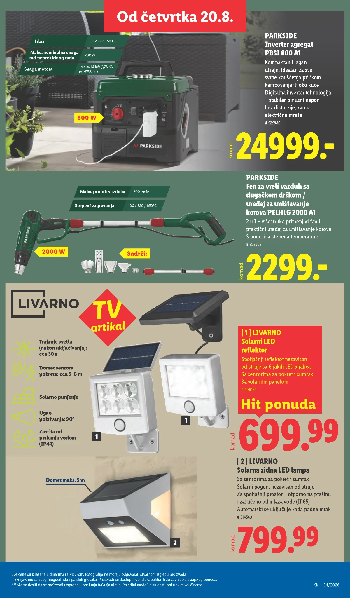 Lidl katalog akcija strana 87 – važi od 20.8. do 26.8.2026.