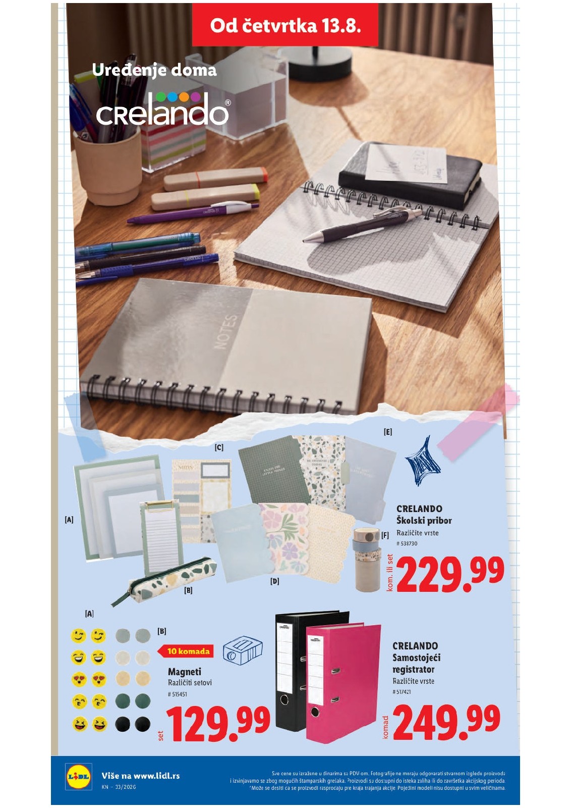 Lidl katalog akcija strana 88 – važi od 13.8. do 16.8.2026.
