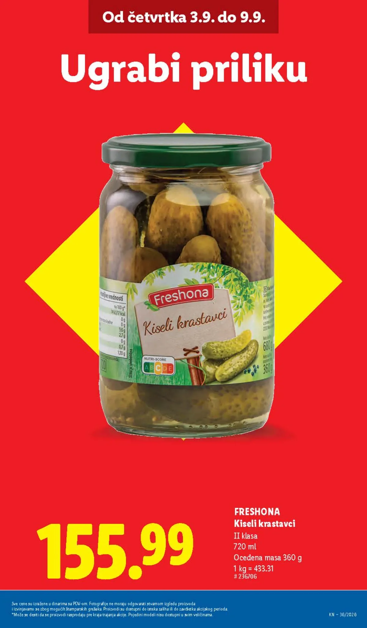 Lidl katalog akcija strana 9 – važi od 3.9. do 9.9.2026.