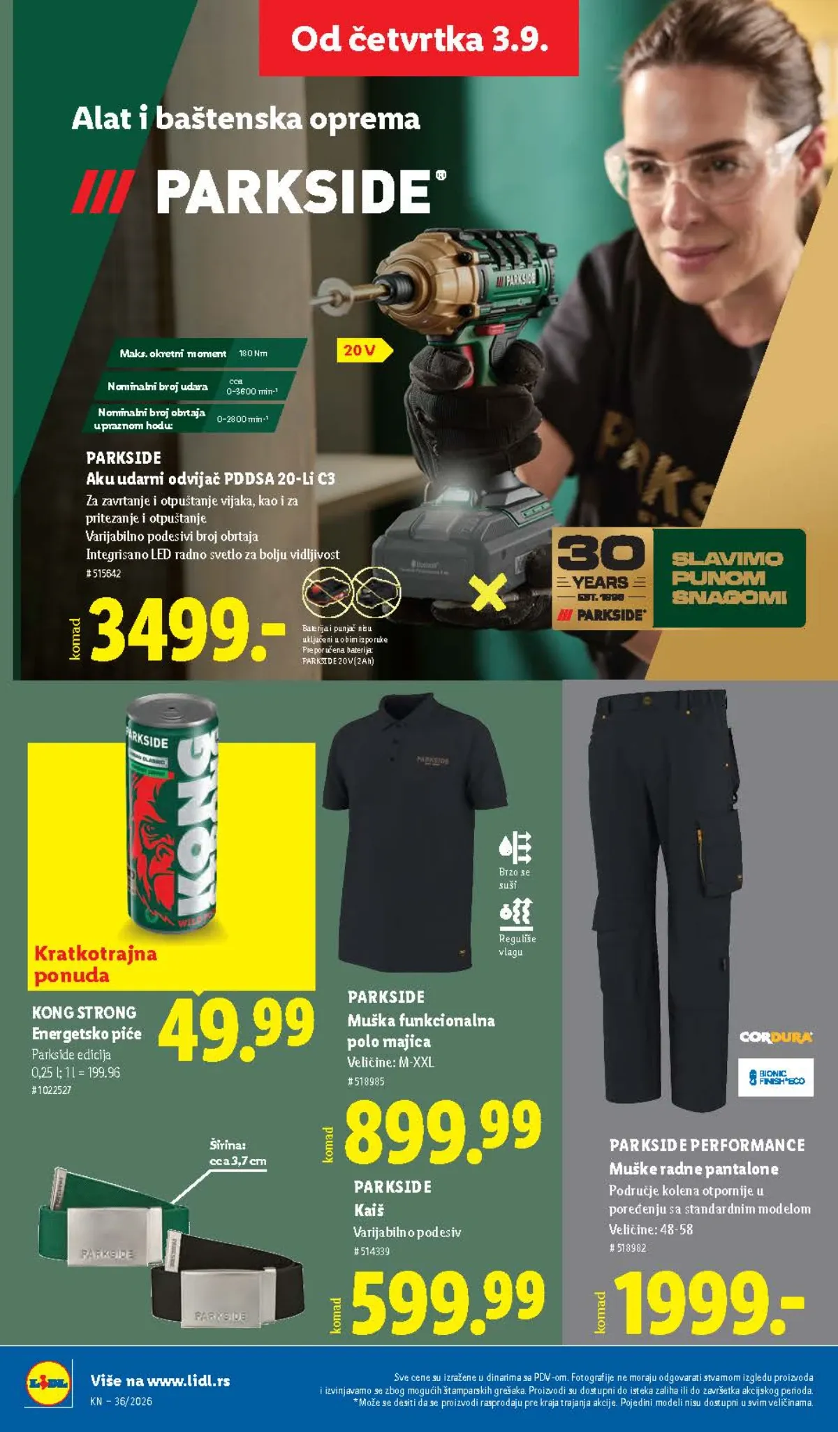 Lidl katalog akcija strana 90 – važi od 3.9. do 9.9.2026.